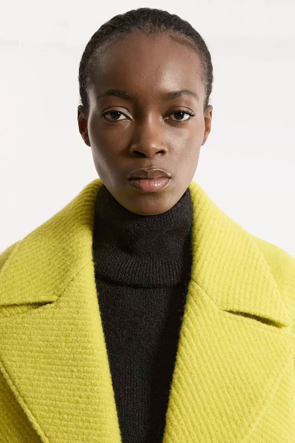 Lime Petite Textured Wool Blend Pea Coat alternative image