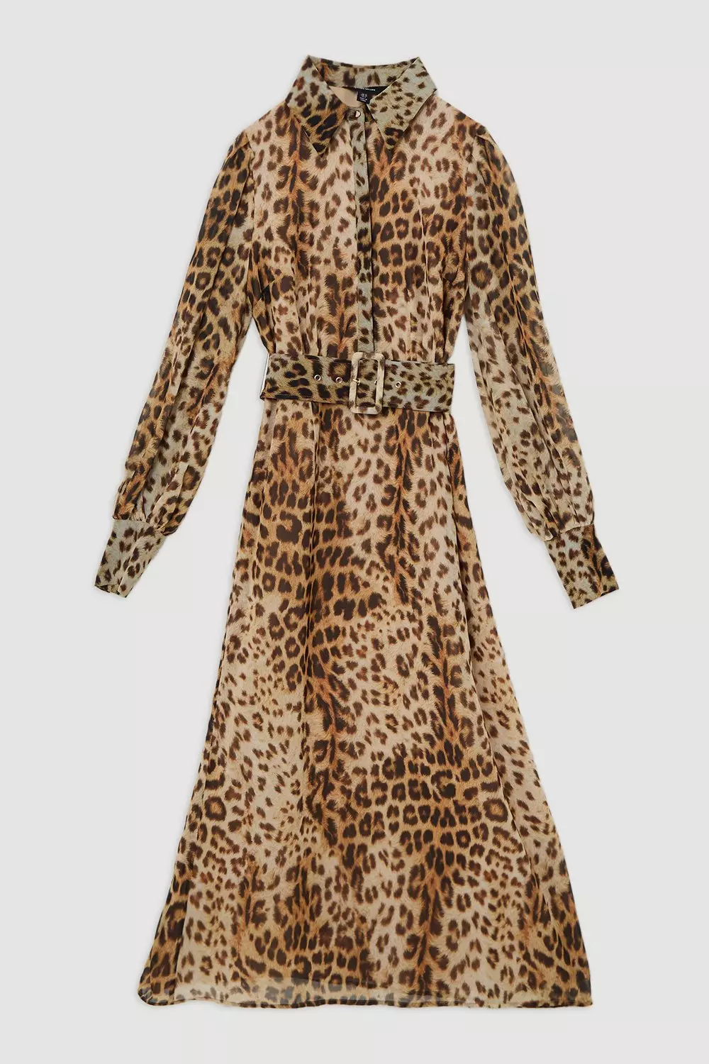 Karen millen leopard print ruffle dress best sale