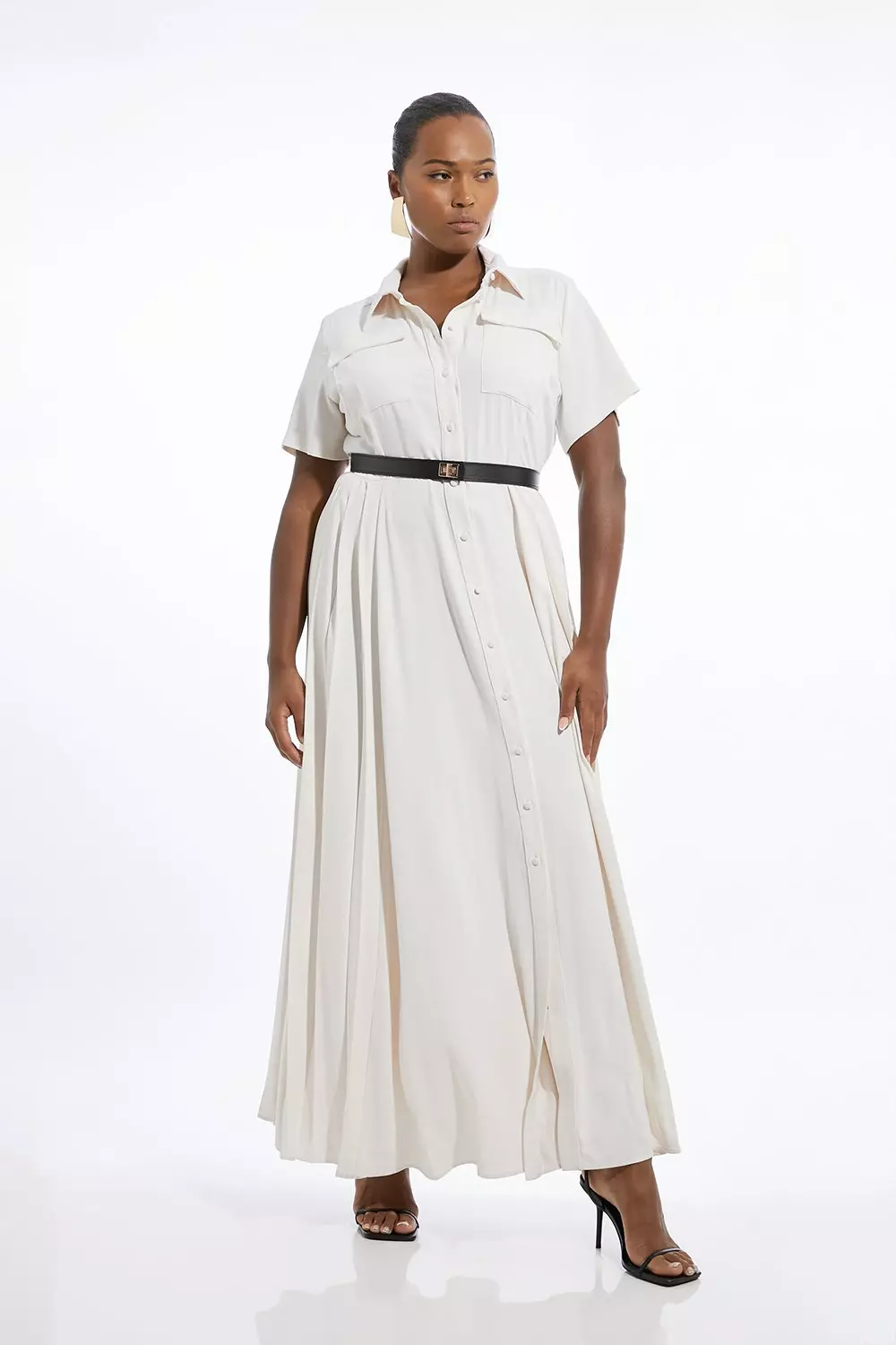 Plus size white tshirt dress sales