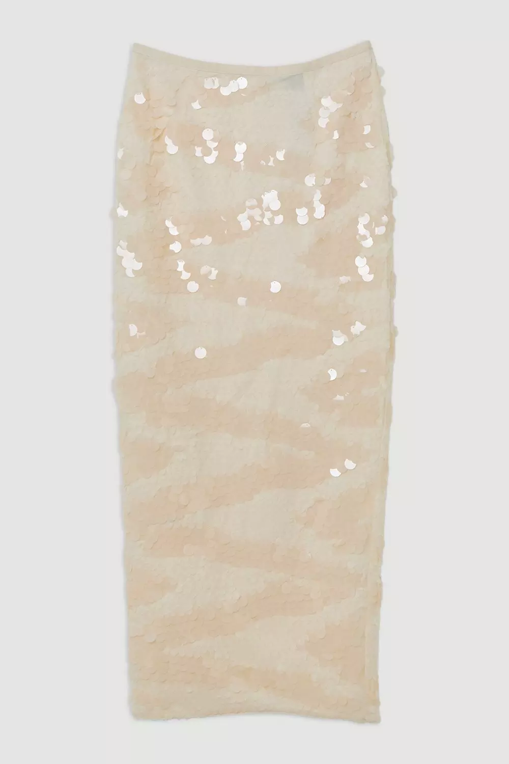 スカート Sequin-Embellished Pencil Skirt EmersonFryPencilSkirtSilverSeq
