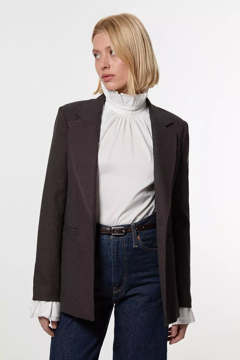 Short Sleeve Square Neck Frill Blouse | Metamorphose temps