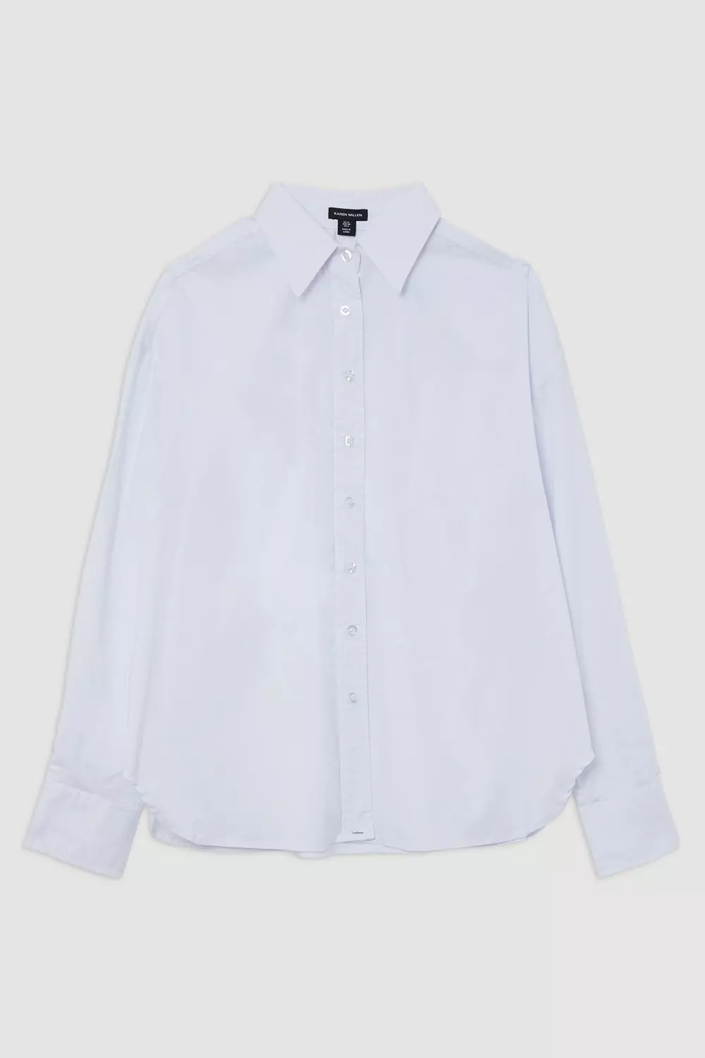Tailored Cotton Button Through Shirt | Karen Millen