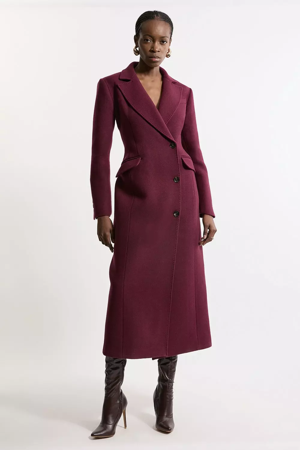 New look tailored maxi coat hotsell