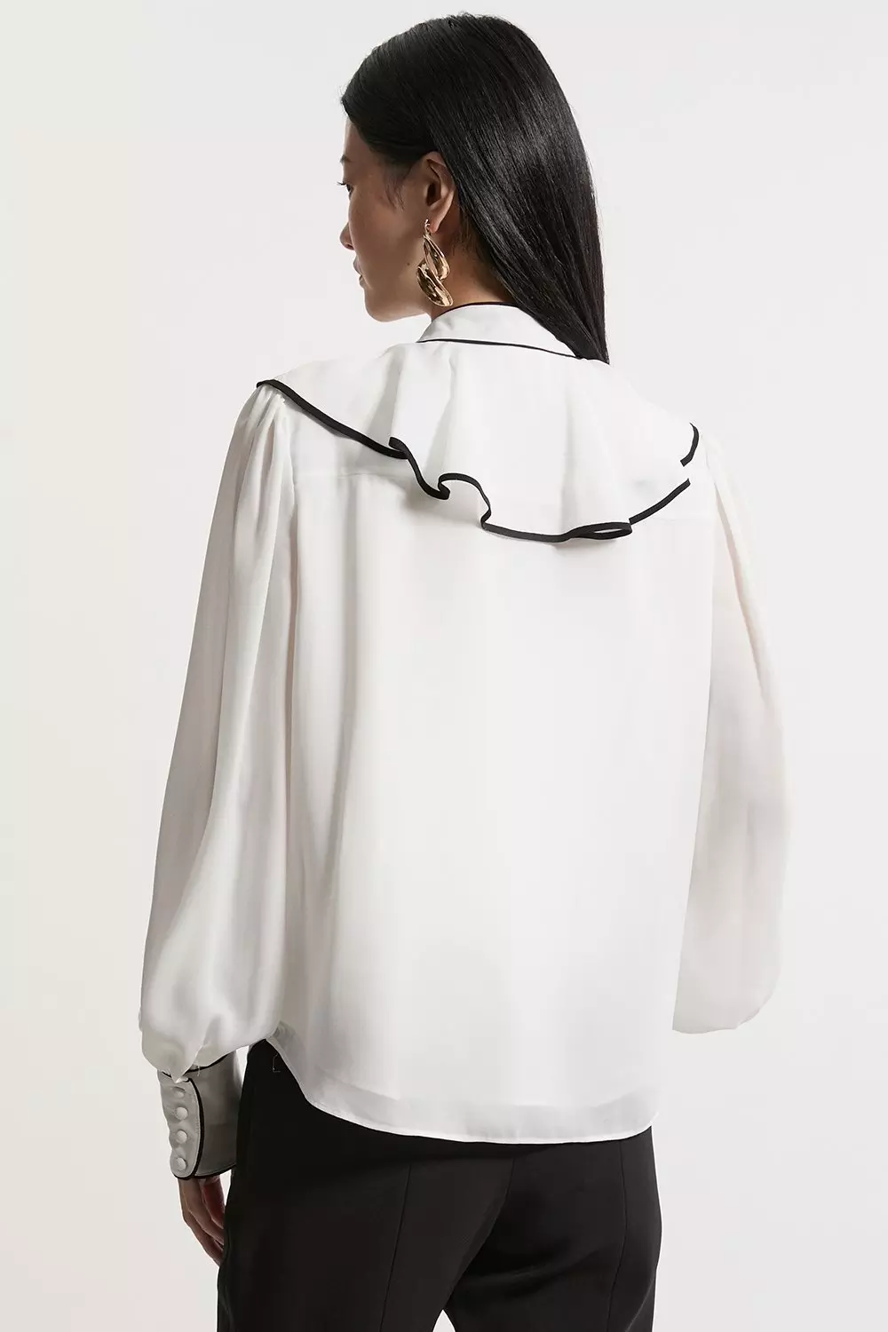 海外ブランド  Front Draped Georgette Woven Millen Karen | Blouse トップス