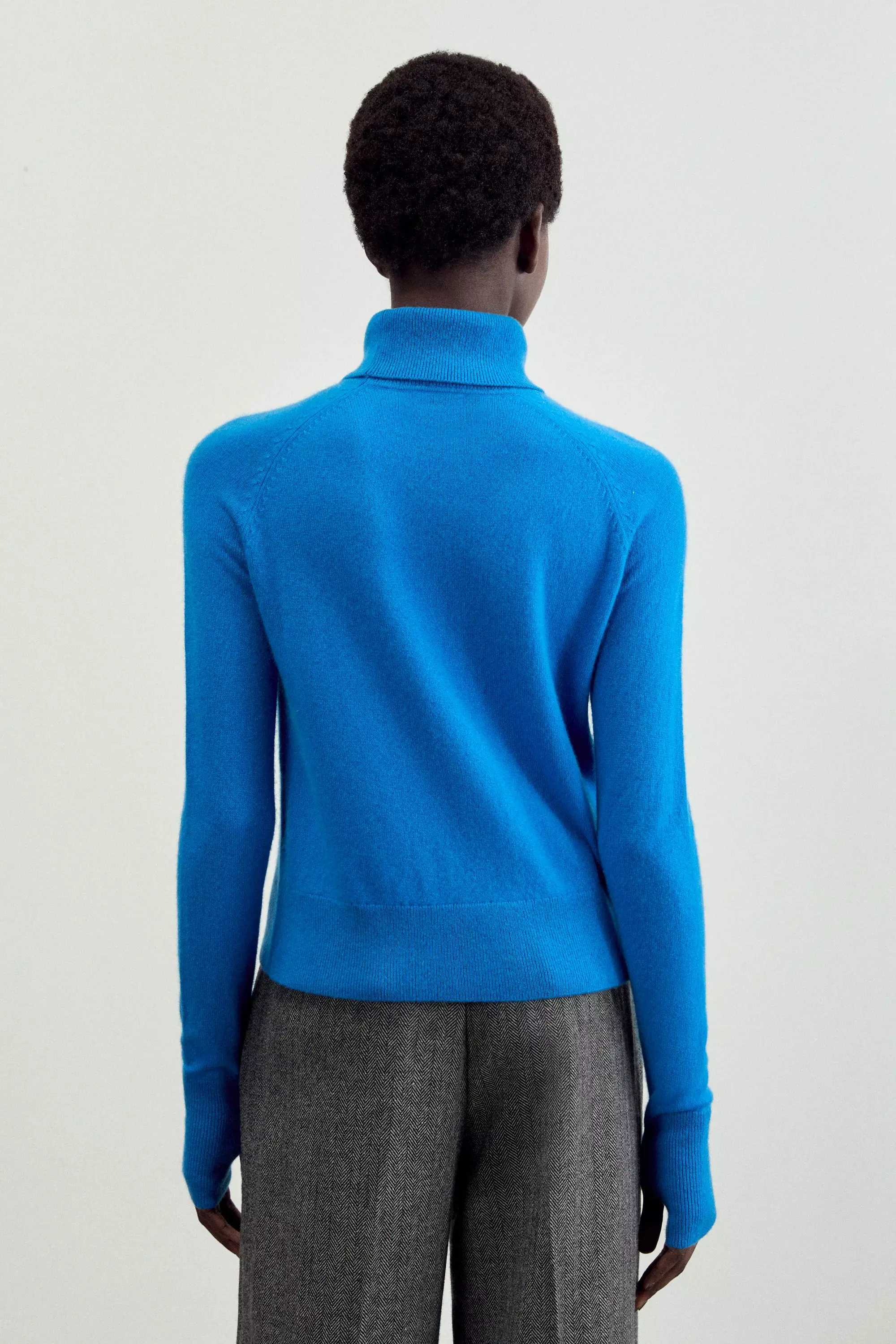 Blue The Founder Cashmere Roll Neck Jumper  alternative image