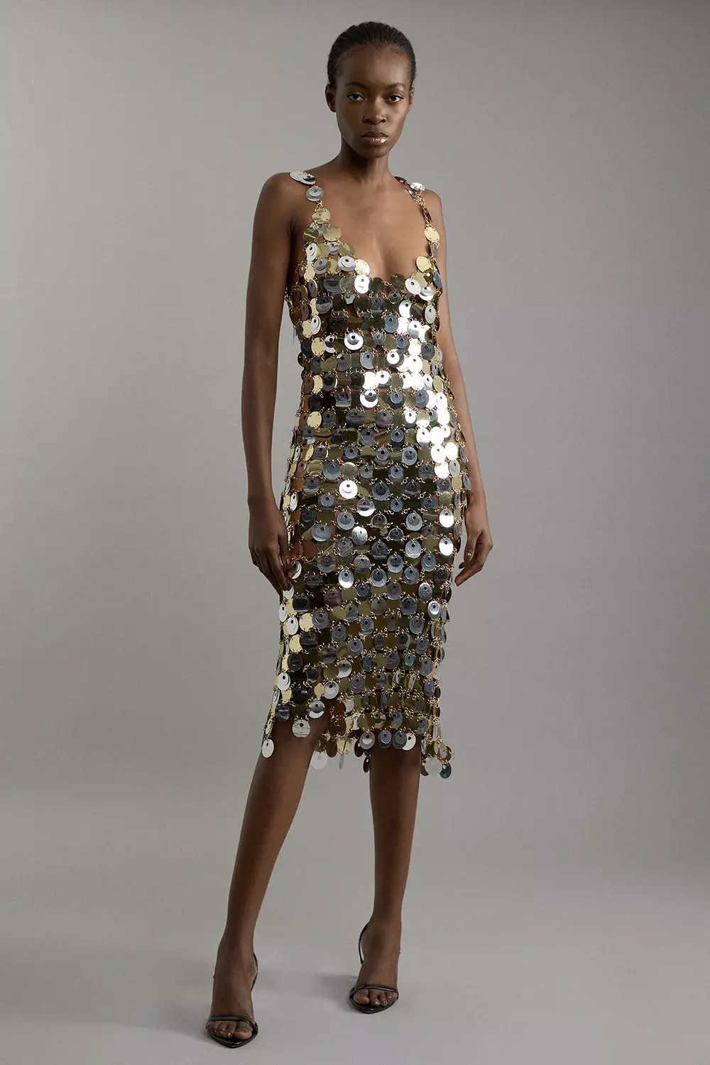 Karen millen gold sequin dress best sale