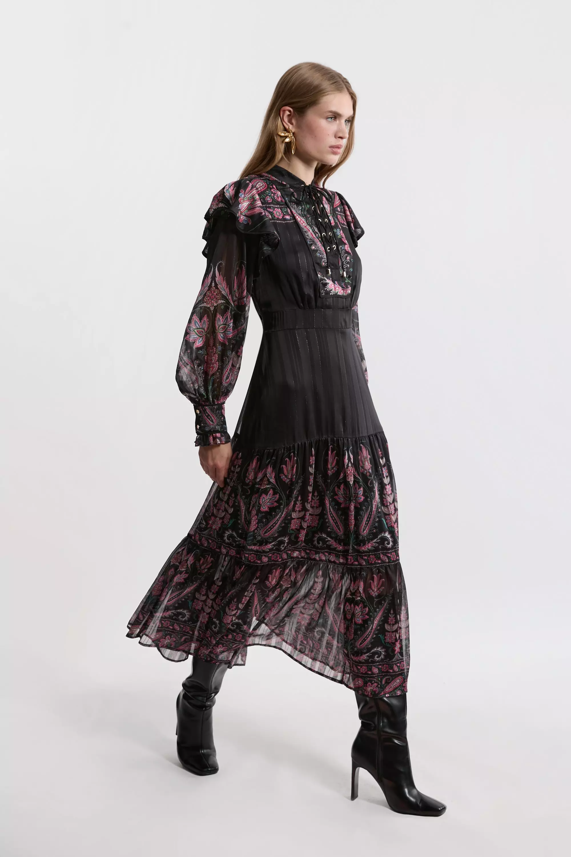 日本未入荷★Karen Millenフローラルホルターネックマキシドレス bkk21209_floral_xl?$