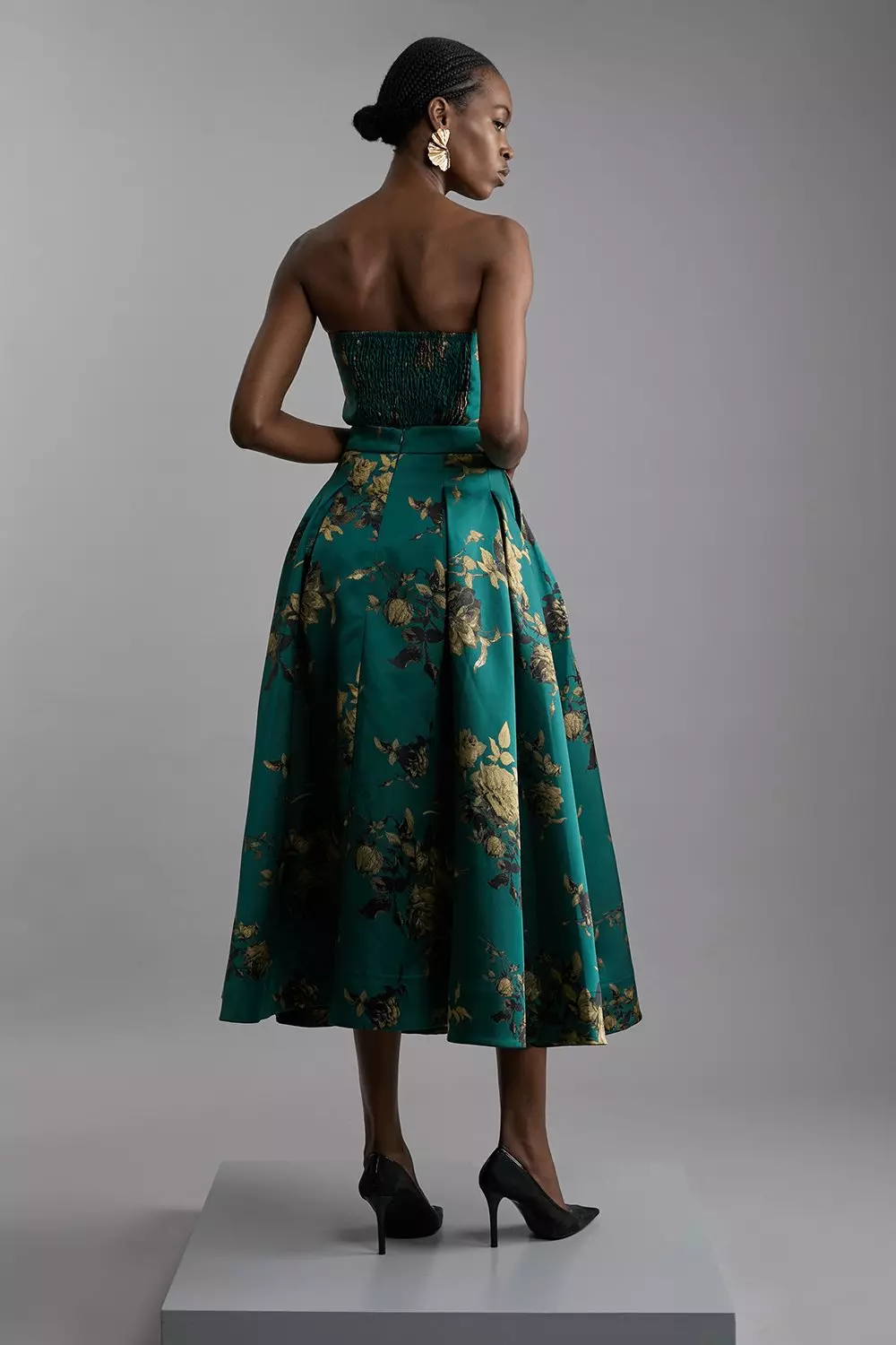 スカート FLORAL PRINT MIDI SKIRT Floral Print Woven Midi Skirt | Karen Millen