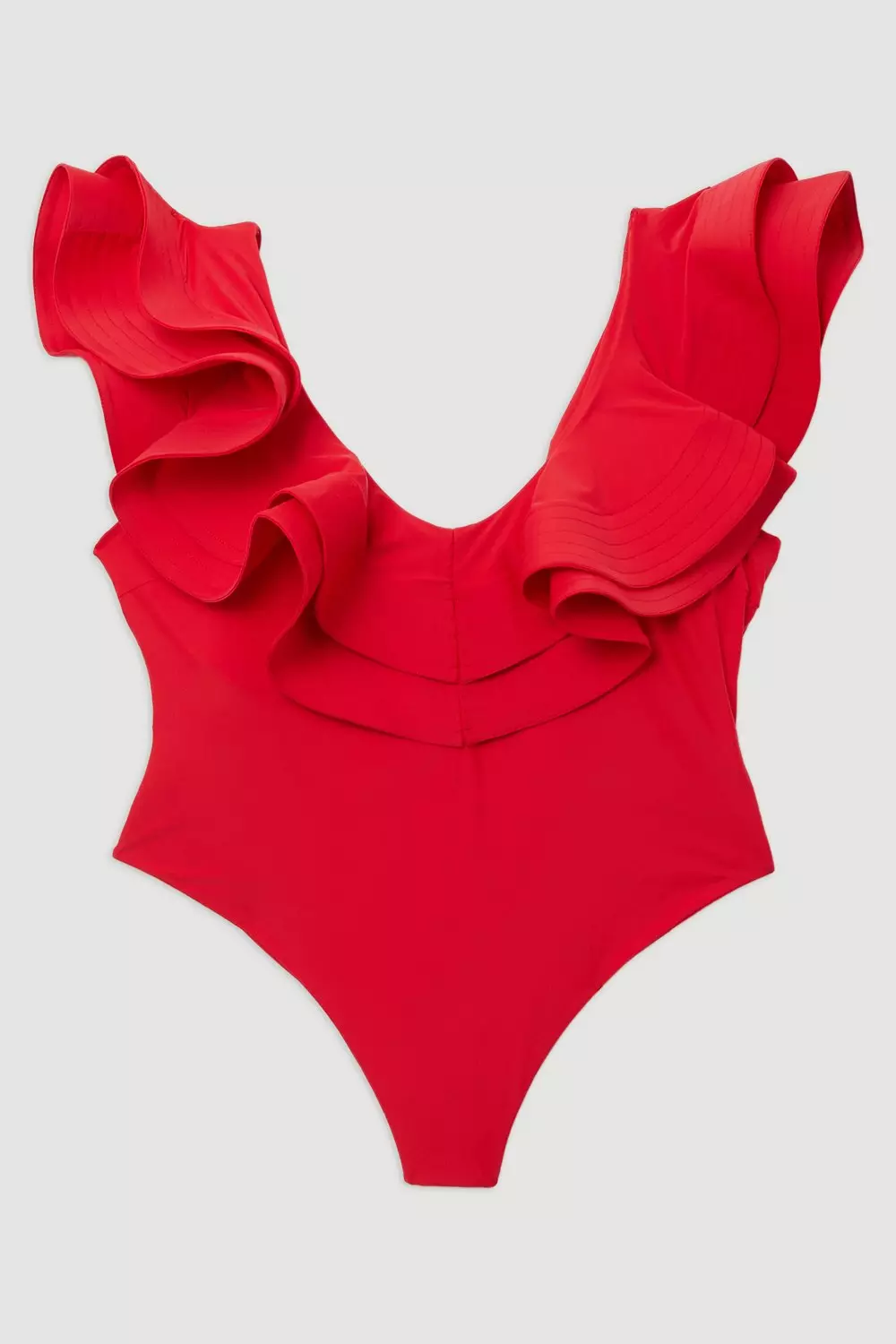 Red frill swimsuit online