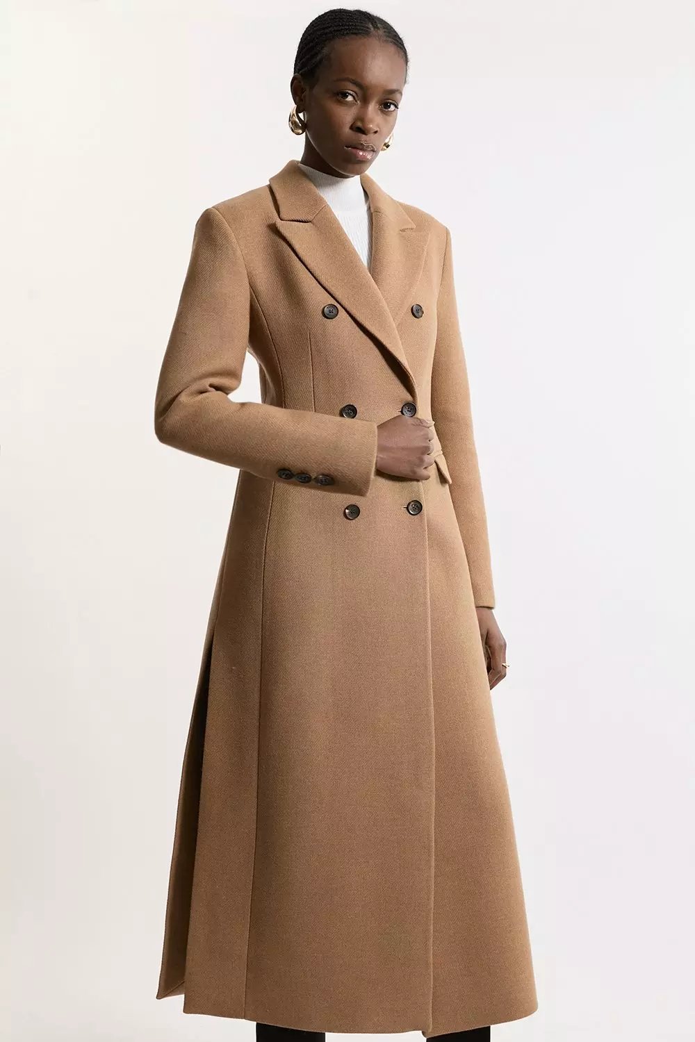 Karen millen double breasted tailored coat hotsell