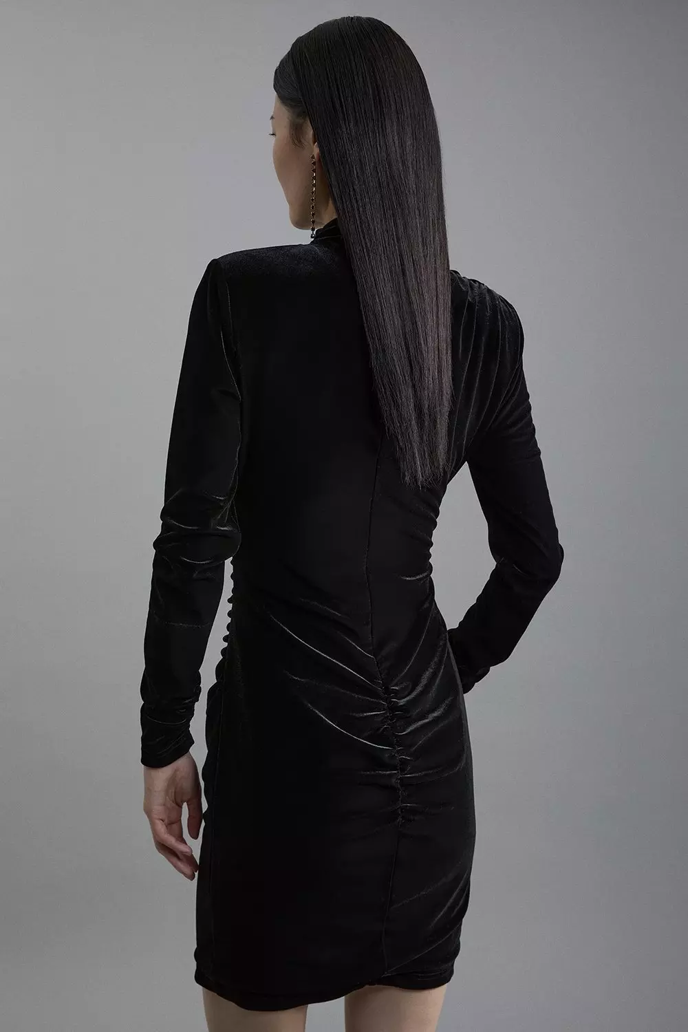 Karen millen velvet dress online