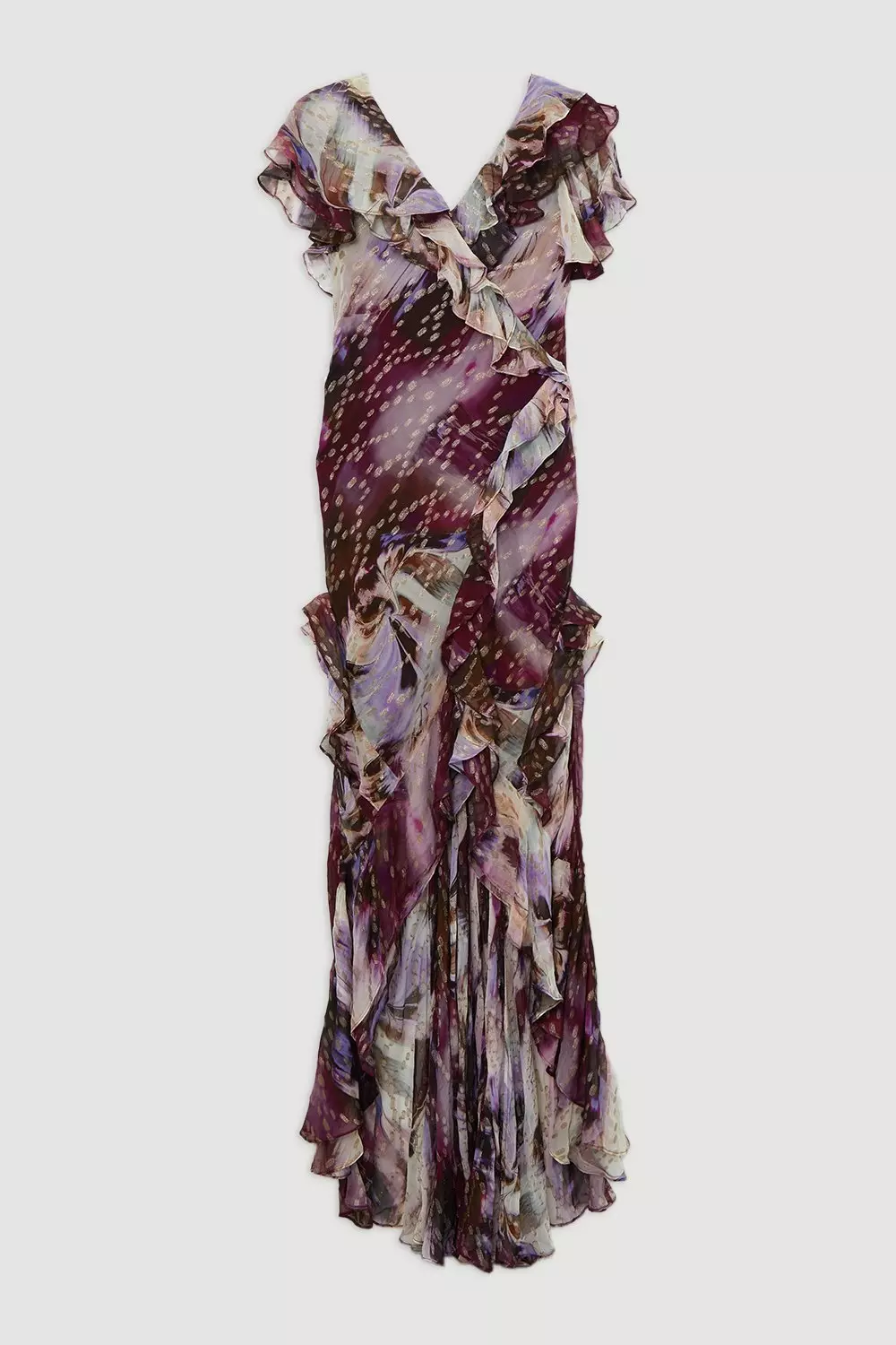 ★Karen Millen フローラルストラッピーフレア 魅惑的マキシ★ ☆Karen Millen フローラルストラッピーフレア 魅惑的マキシ