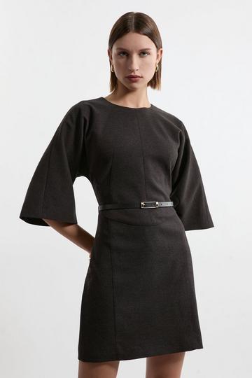 Grey Flannel Tailored Belted Dress