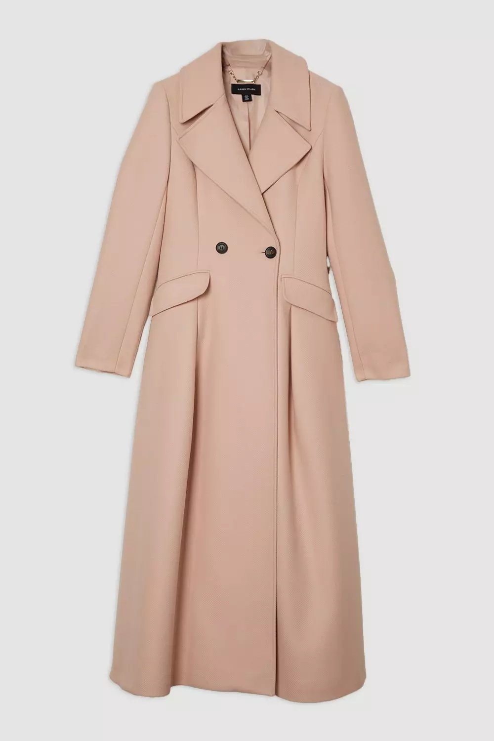 KAREN MILLEN イタリア製マンテコウールブレンド ミダクシコート Premium Italian Manteco Wool Blend Double Breasted Midi Coat