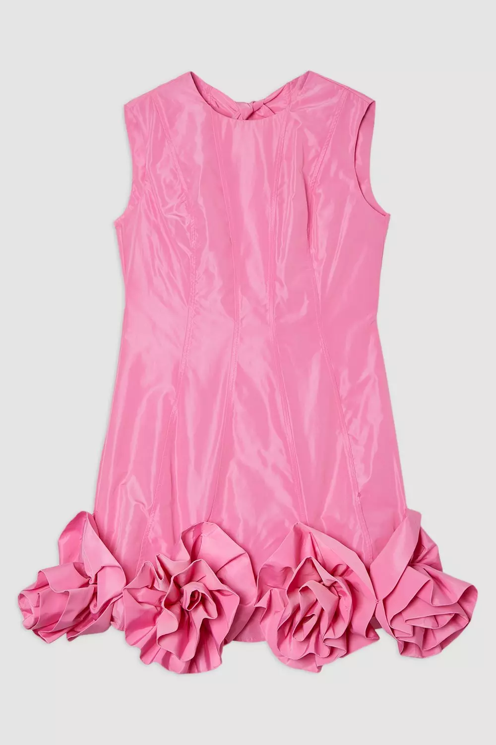 KAREN MILLEN リボンディテール付 タフタ ロゼット ミニドレス bkk21517_pink_xl?pdp.template