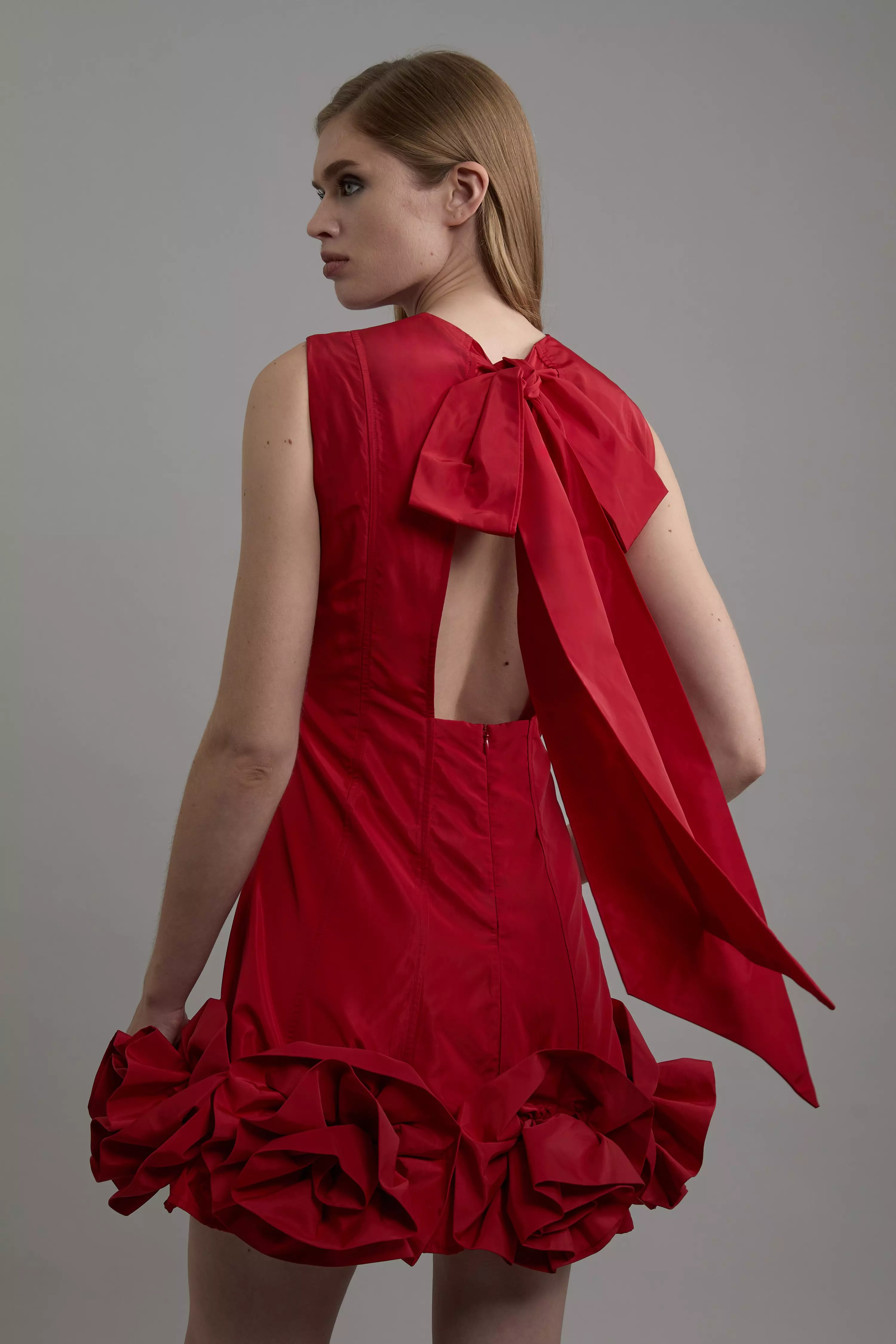 【KAREN MILLEN】タフタ チェックボウディテール ドレス KAREN MILLEN Archive Collection - Taffeta Bow Detail Woven