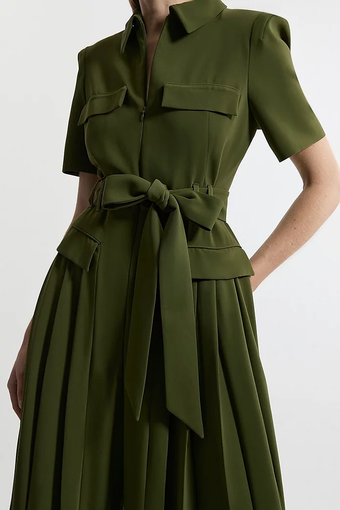 Lydia Millen Structured Crepe Pocket Jumpsuit | Karen Millen Lydia Millen Structured Crepe Pocket Jumpsuit | Karen Millen