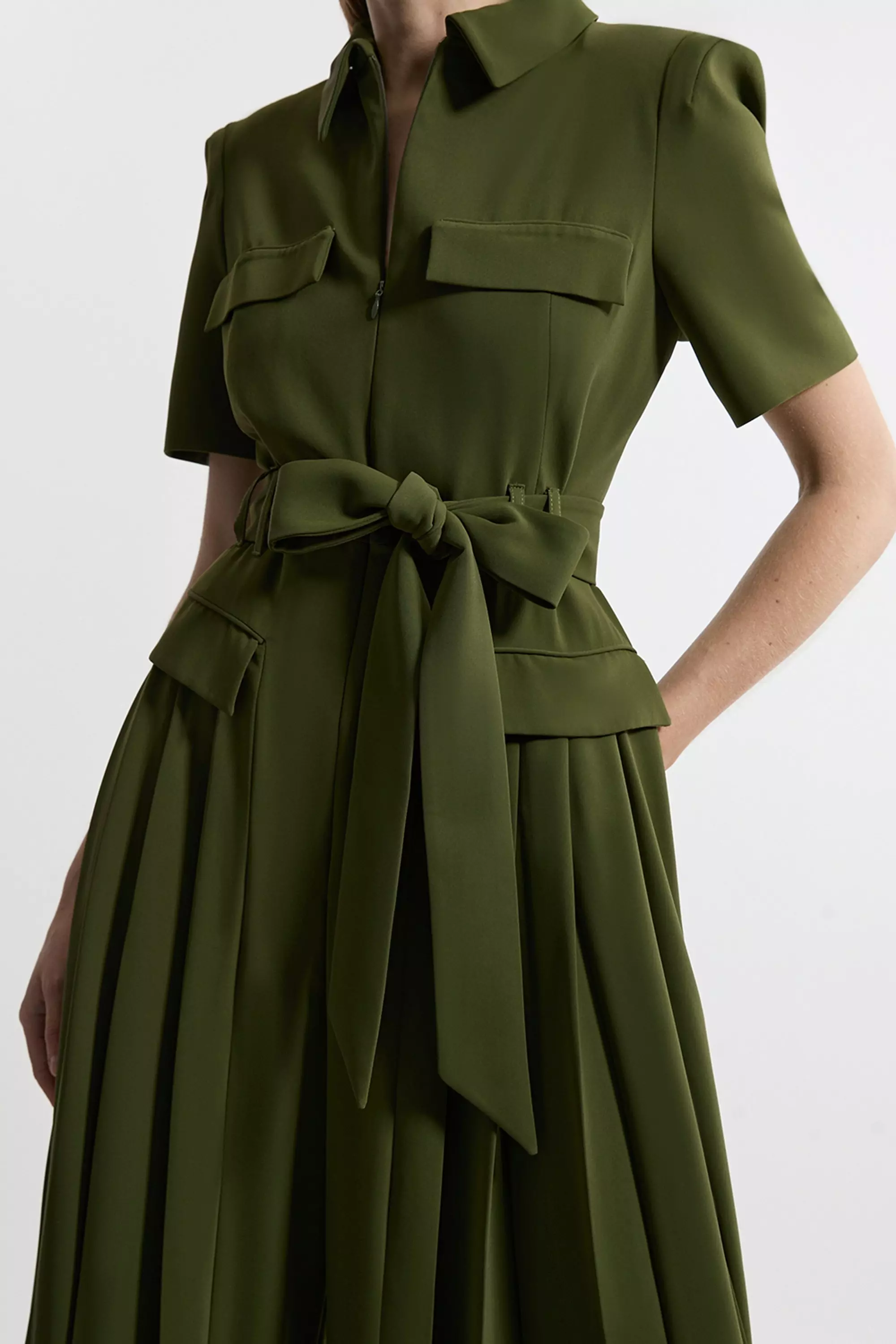 Karen millen green jumpsuit deals
