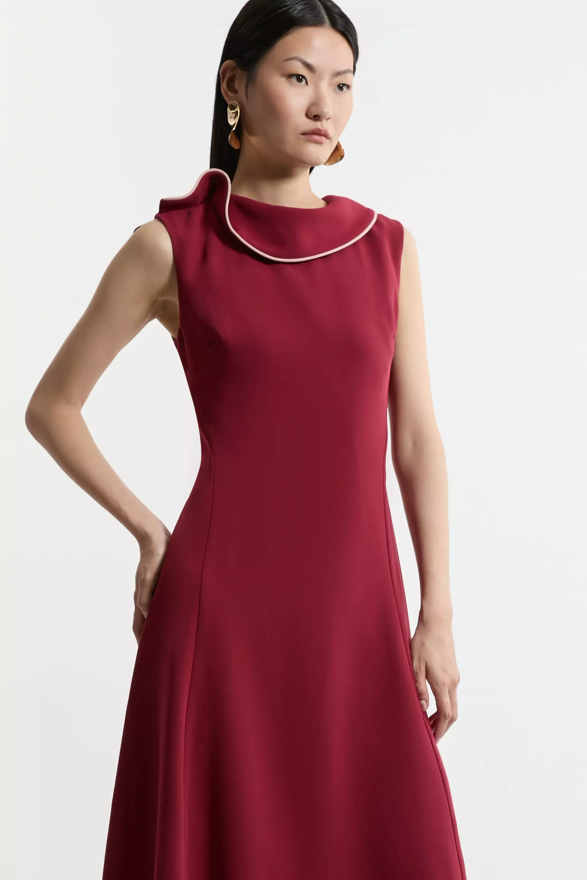 Karen millen asymmetric shops hem dress