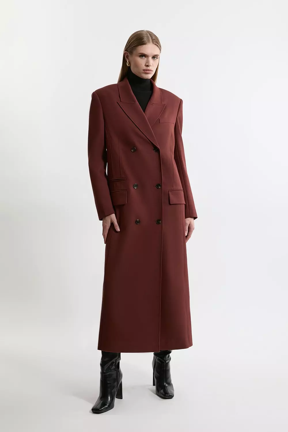 Line wool coat online
