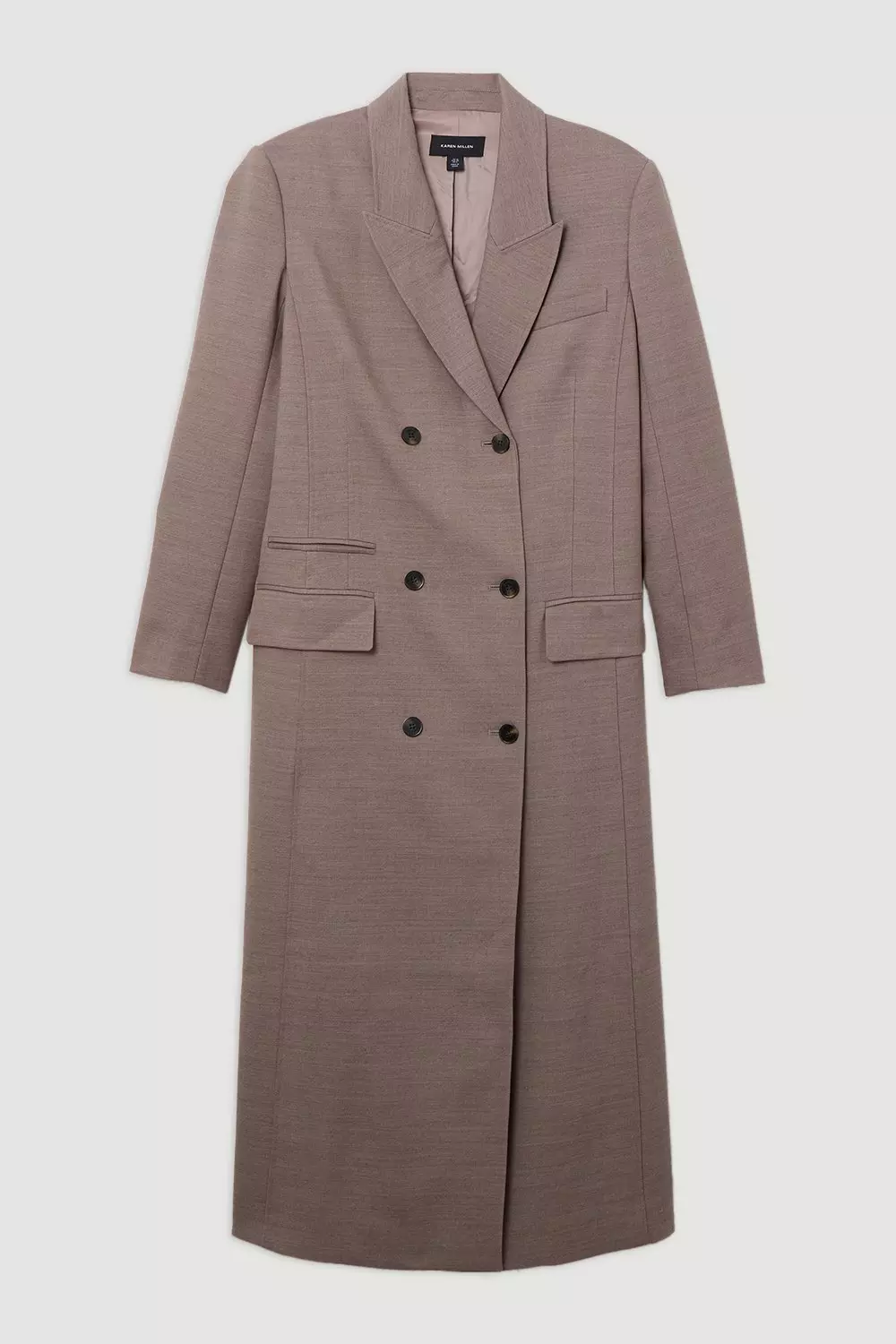 限定カラー　クラネ　DOUBLE WOOL LONG COAT ZARA ZW COLLECTION DOUBLE-FACED WOOL BLEND COAT DARK CAMEL