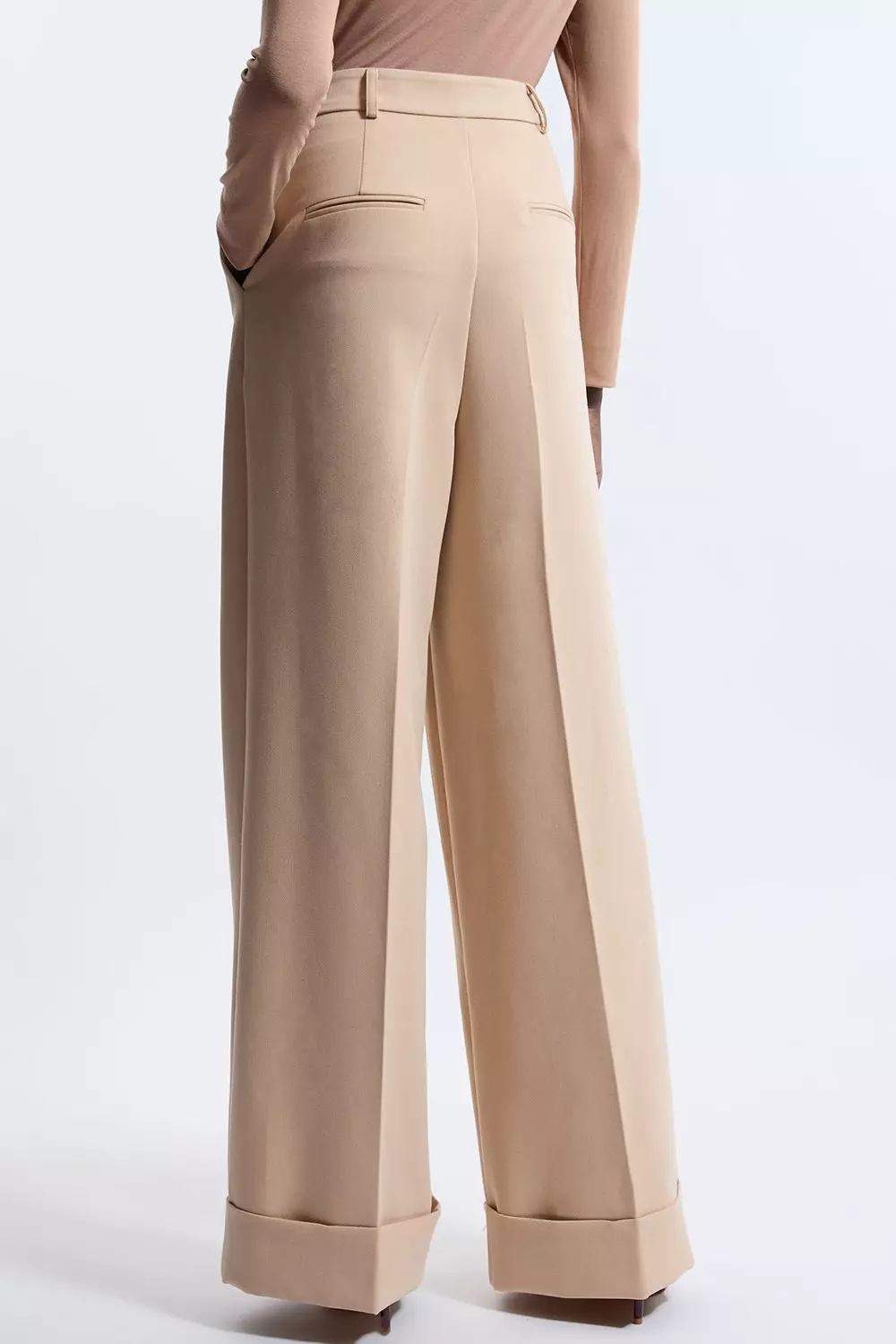 Petite Essential Tailored Wide Leg Pants | Karen Millen