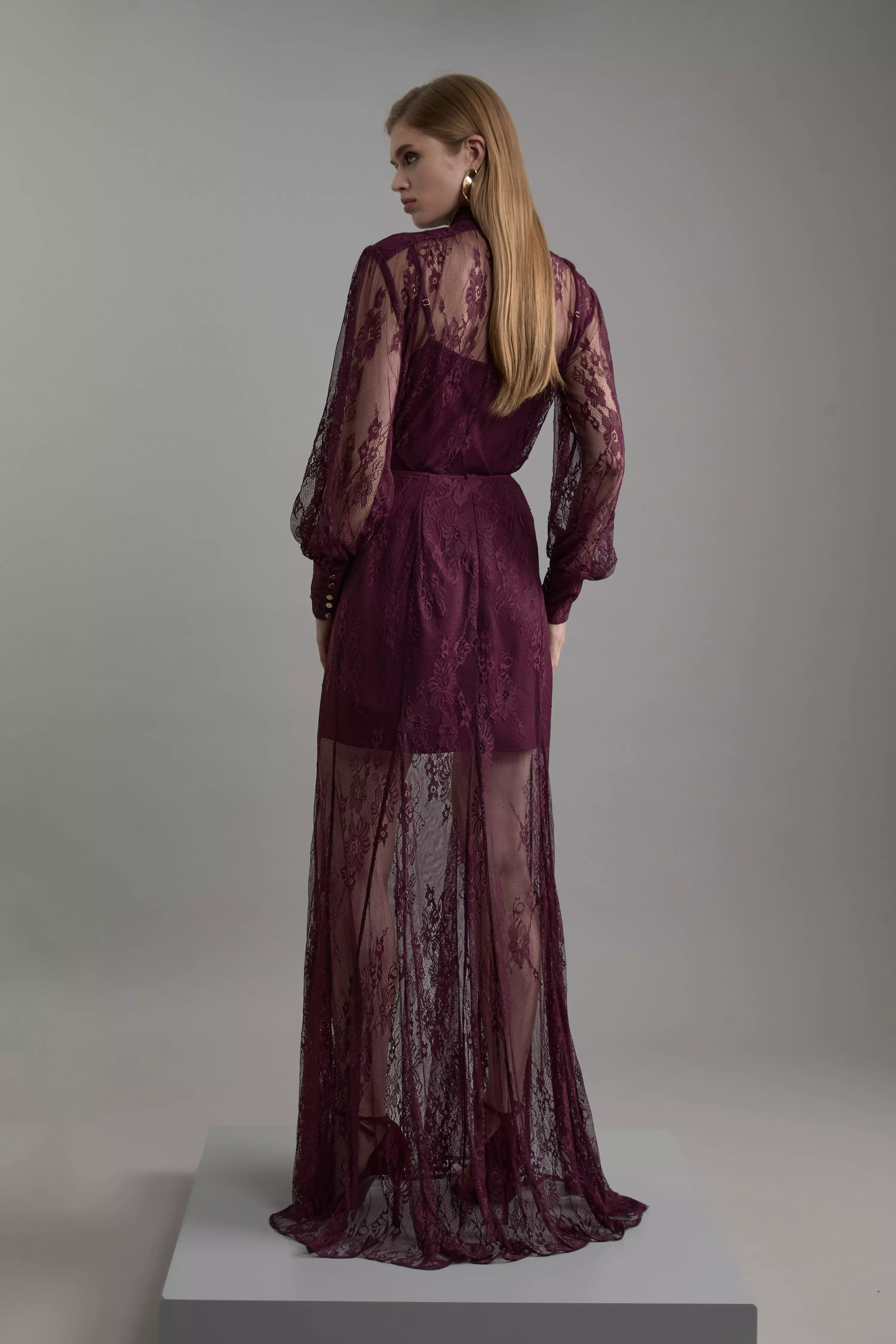 ◆KAREN MILLEN◆ Sheer Lace 織りミディスカート Sheer Lace Godet Woven Midi Skirt Co-Ord | Karen Millen