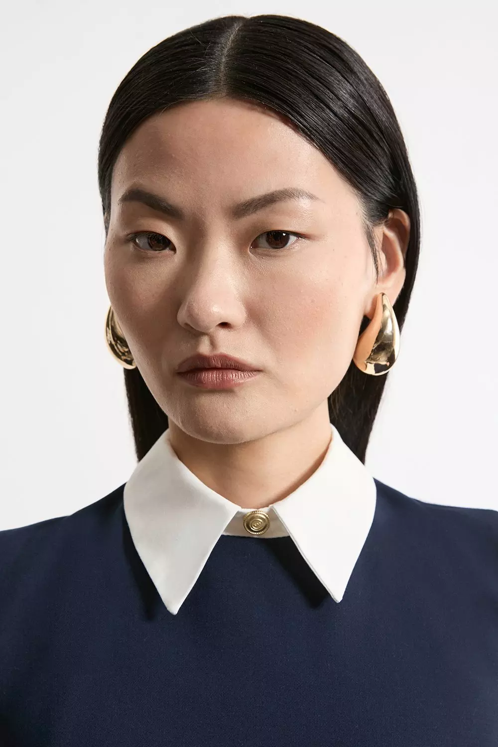 【KAREN MILLEN】コンパクトストレッチ ペプラム ドレス bkk25868_camel_xl?$