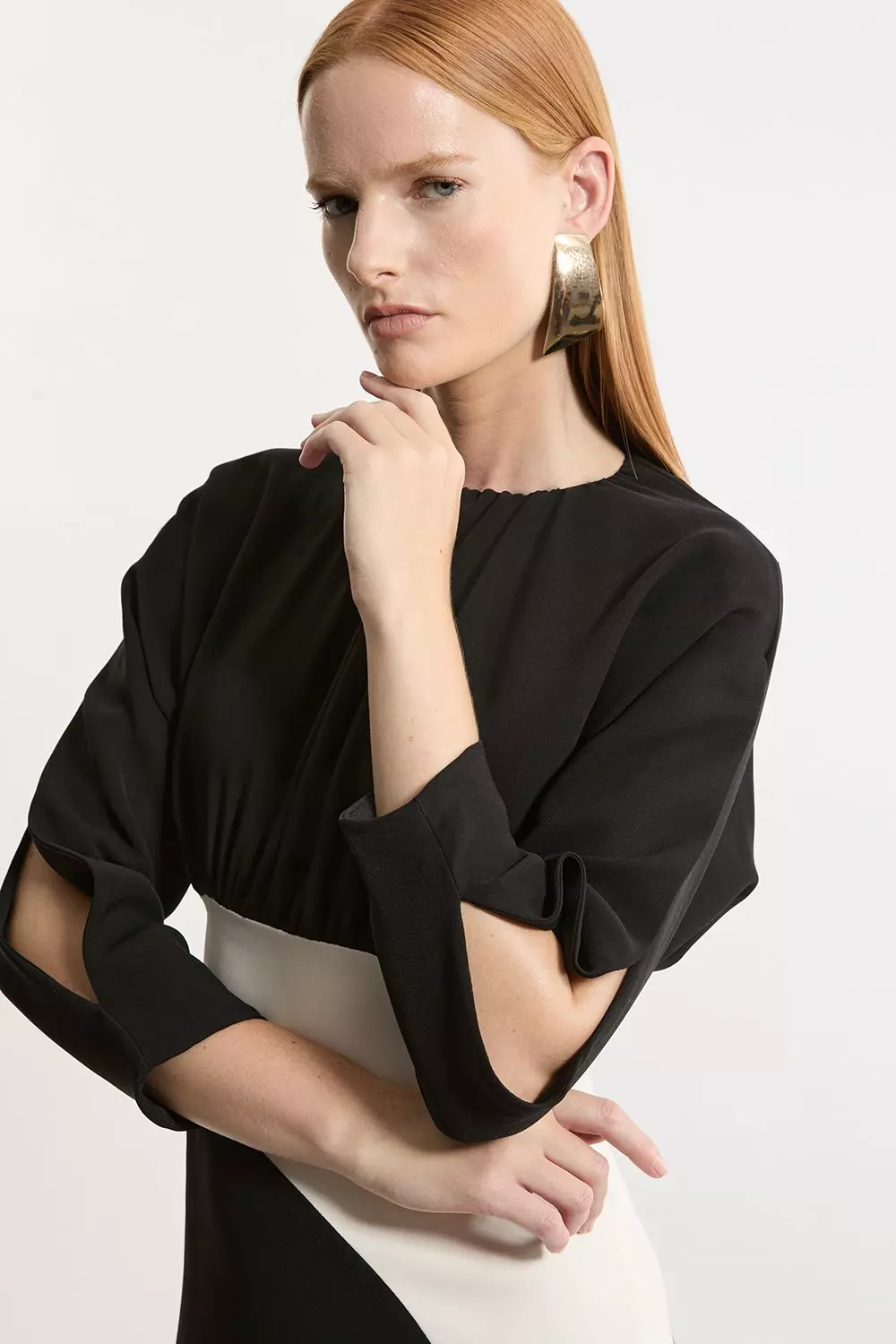 KAREN MILLEN ロングコート アシンメトリー マキシ Soft Tailored Long Sleeve Maxi Dress | Karen Millen