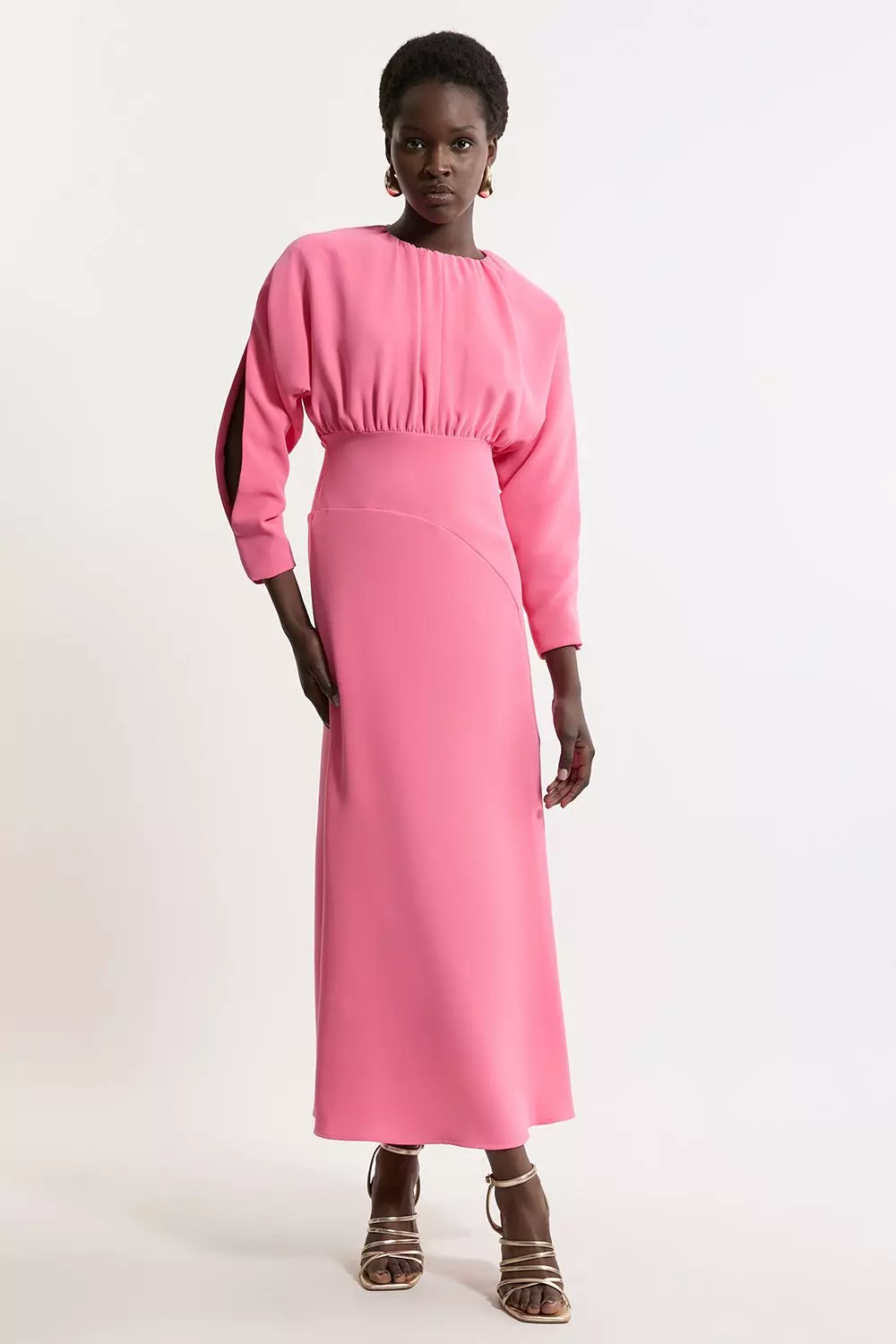 Long sleeve color block dress shop