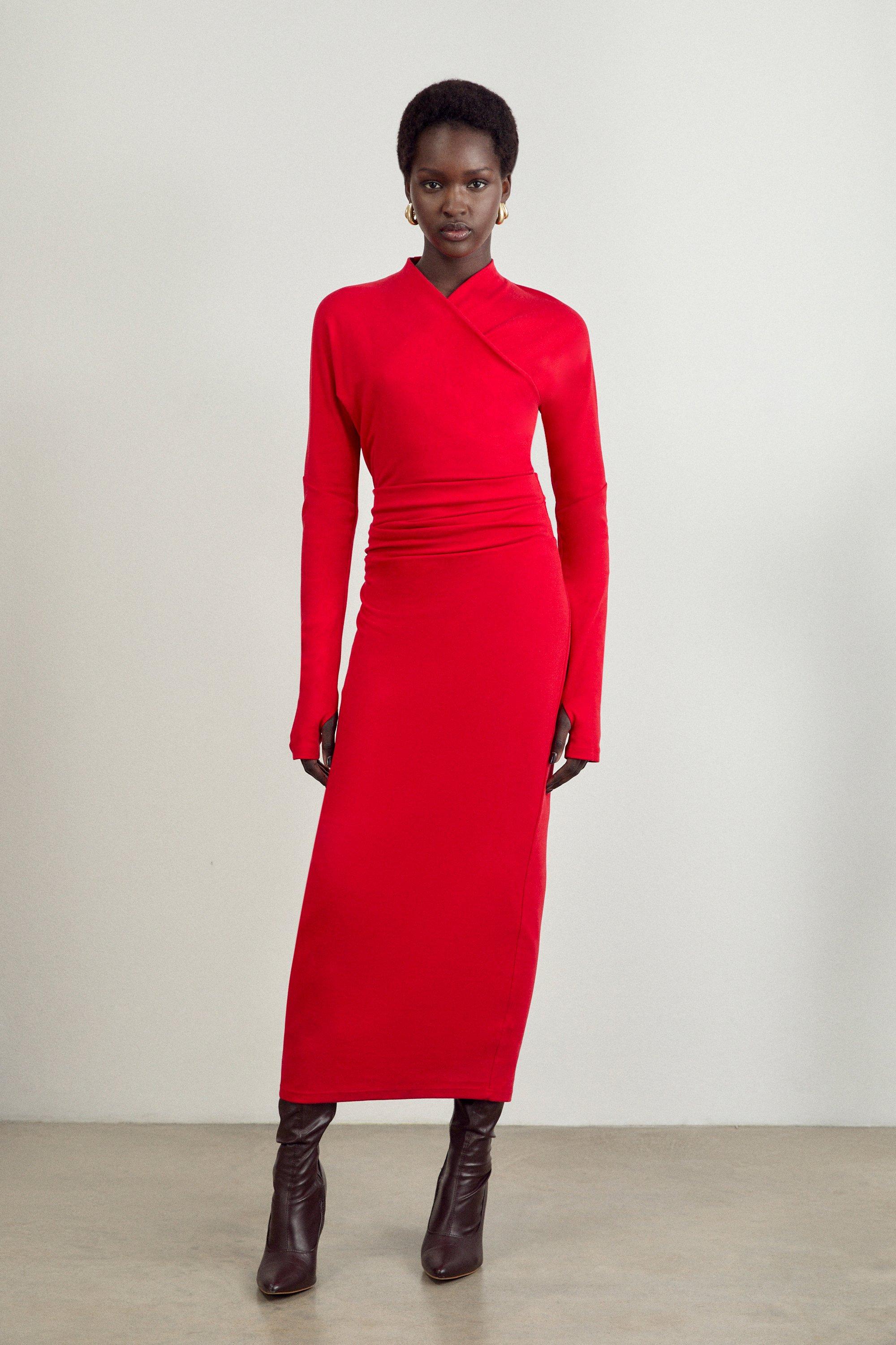 Petite Red Dresses Red Dresses for Petites Karen Millen