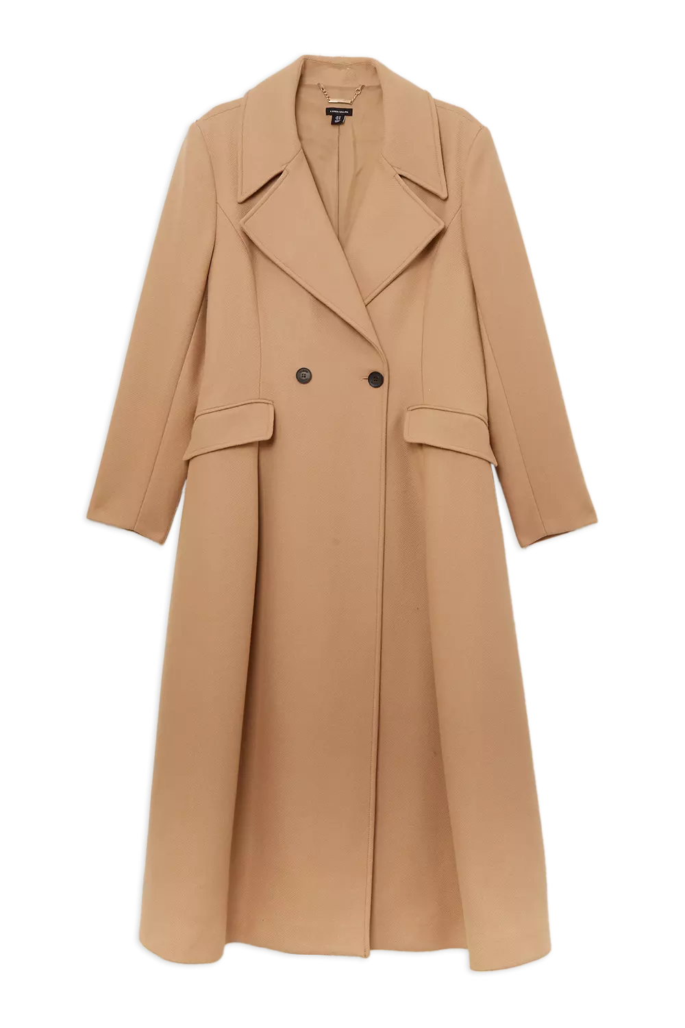 Plus Size Premium Italian Wool Blend Flared Skirt Midaxi Coat Karen Millen