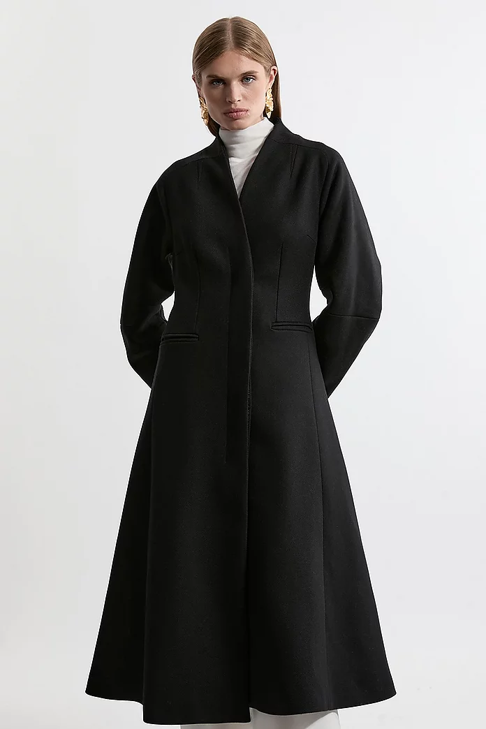 Lydia Millen Petite Premium Italian Manteco Wool Rounded Lydia Millen Petite Premium Italian Manteco Wool Rounded
