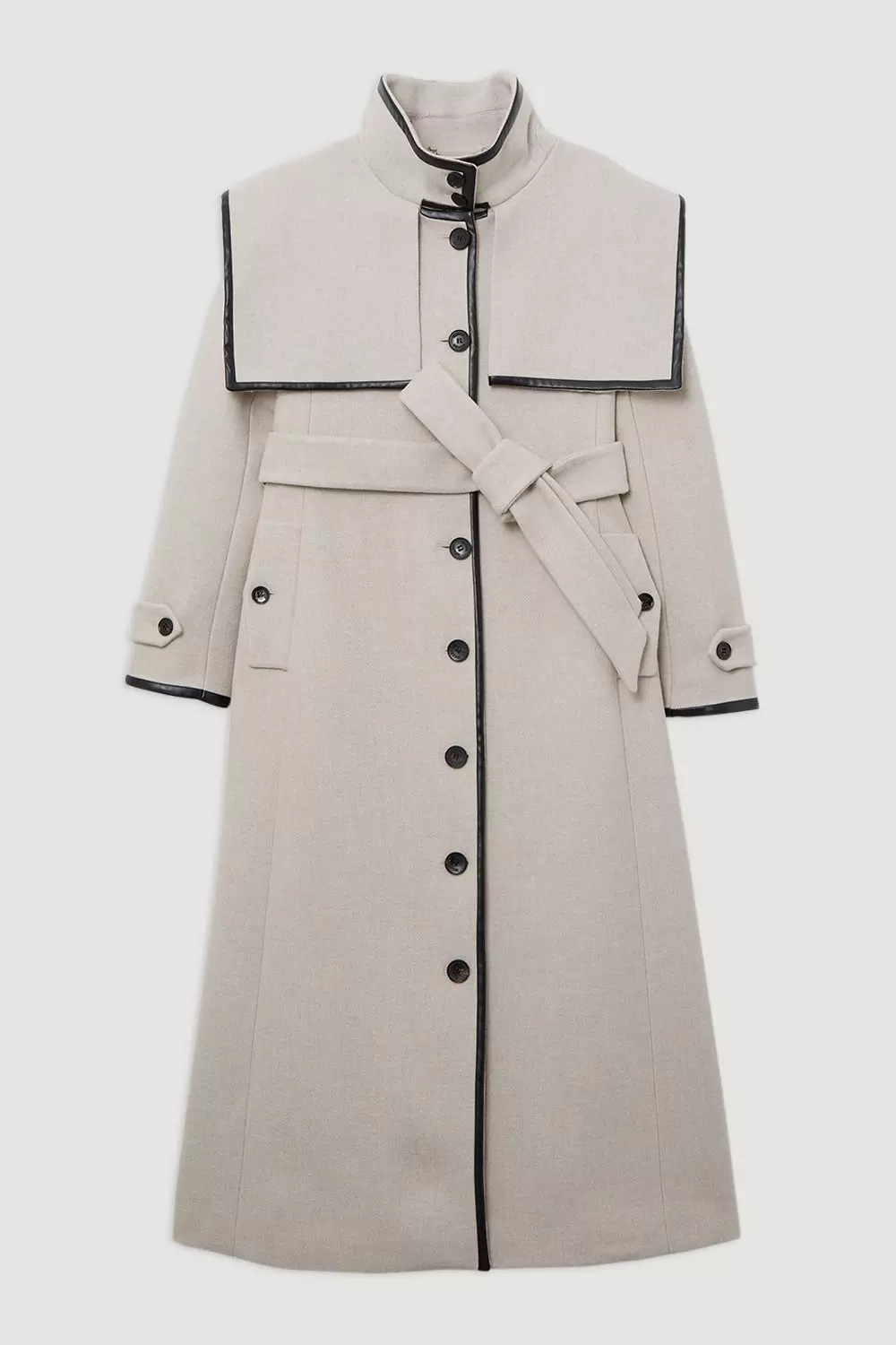 KAREN MILLEN プレミアムイタリアンウール ミディミダクシコート Premium Italian Wool Storm Flap Belted Tailored Midaxi Coat