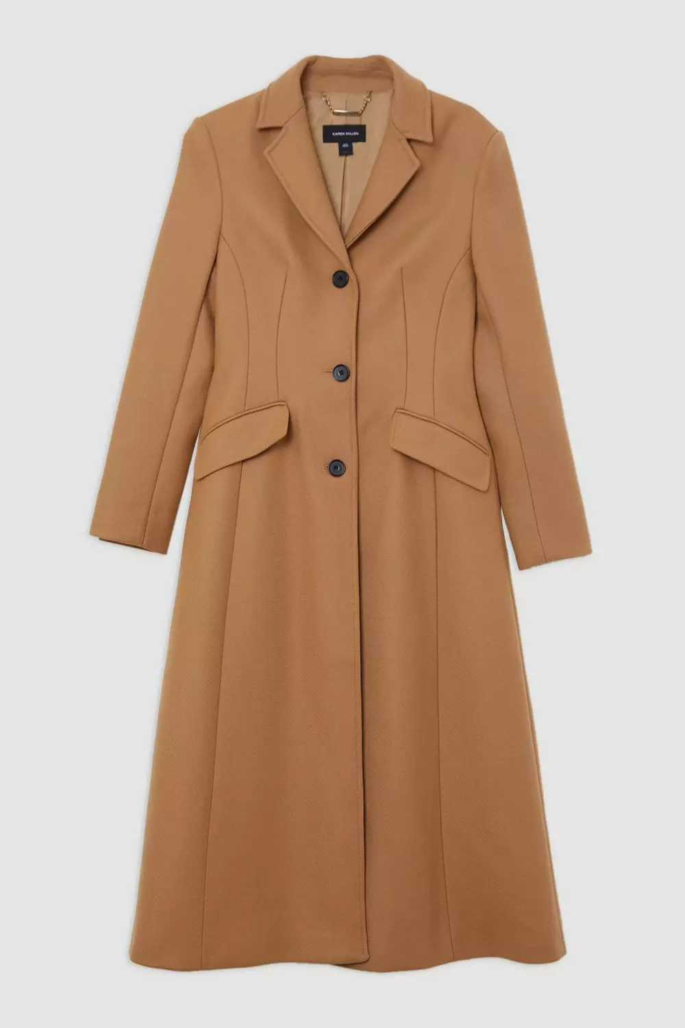 KAREN MILLEN ベルテッドコート マキシ イタリア産ウール ベルト Premium Italian Manteco Wool Full Skirted Tailored Midaxi