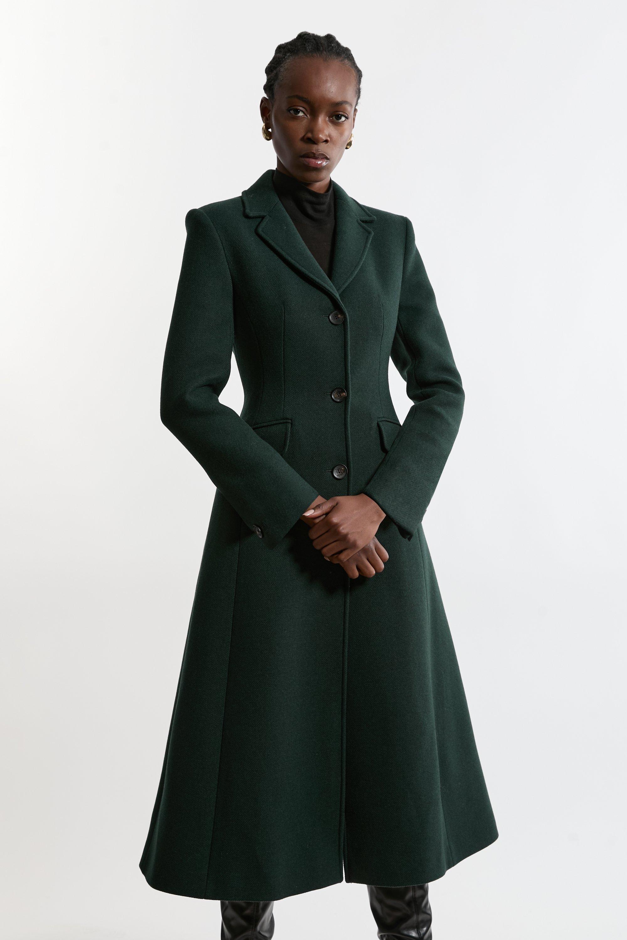 Floor length wool coat on sale