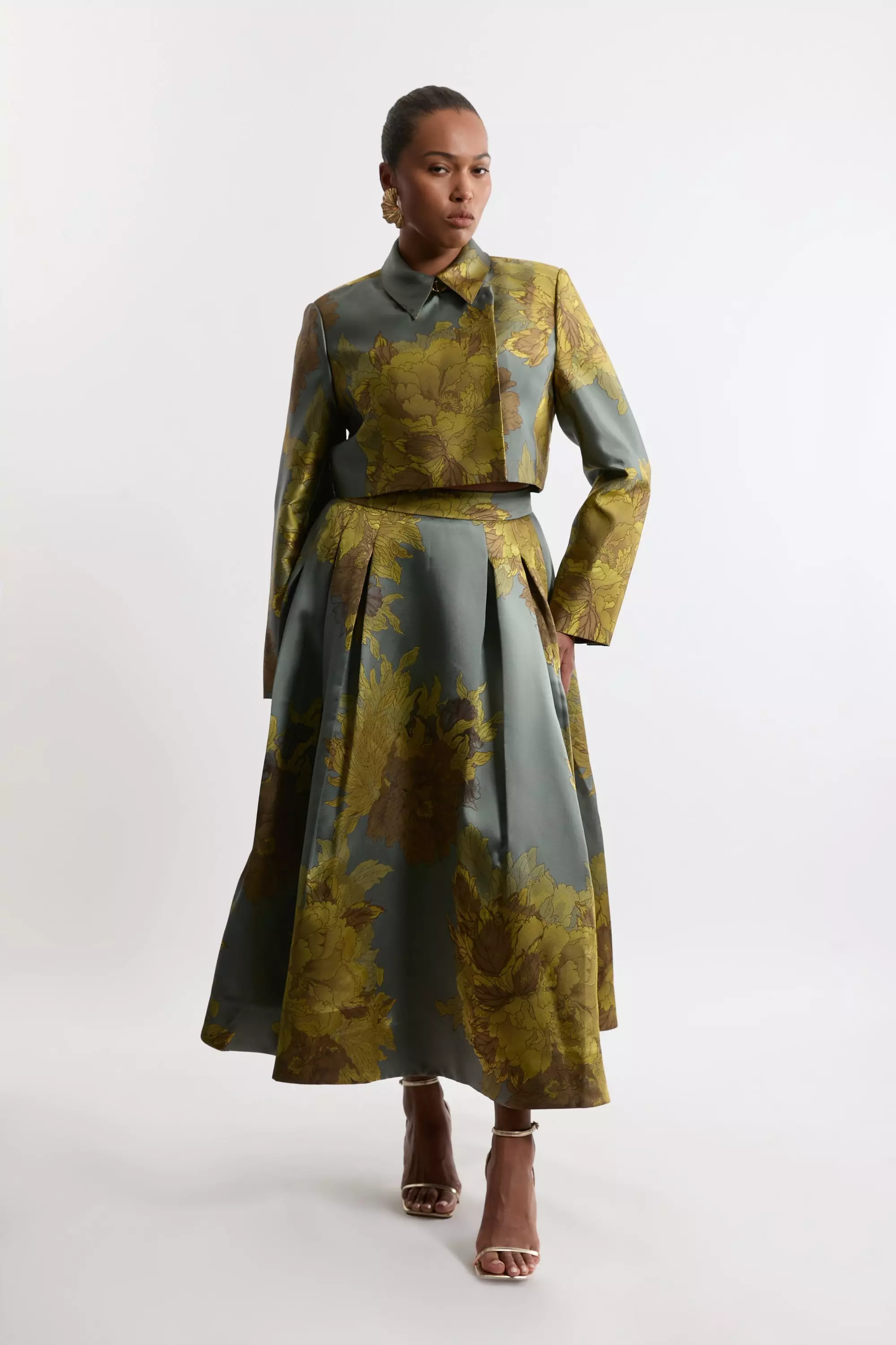Plus size brocade jacket hotsell
