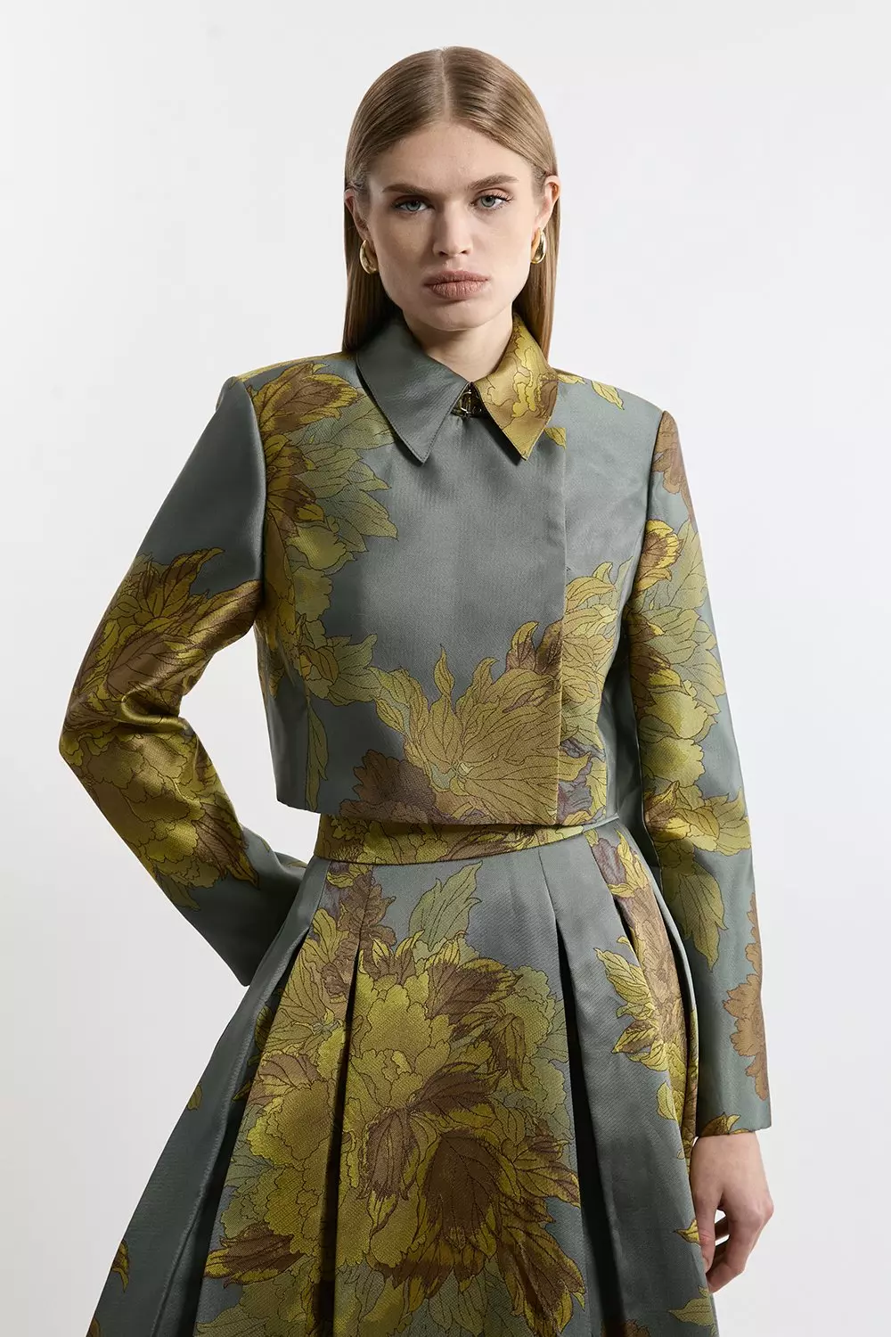 ◆Karen Millen◆ 装飾テーラードジャケット ﾘｸﾙｰﾄ 二ツ釦テーラードジャケット｜KarLParkLane Style ONLINE SHOP