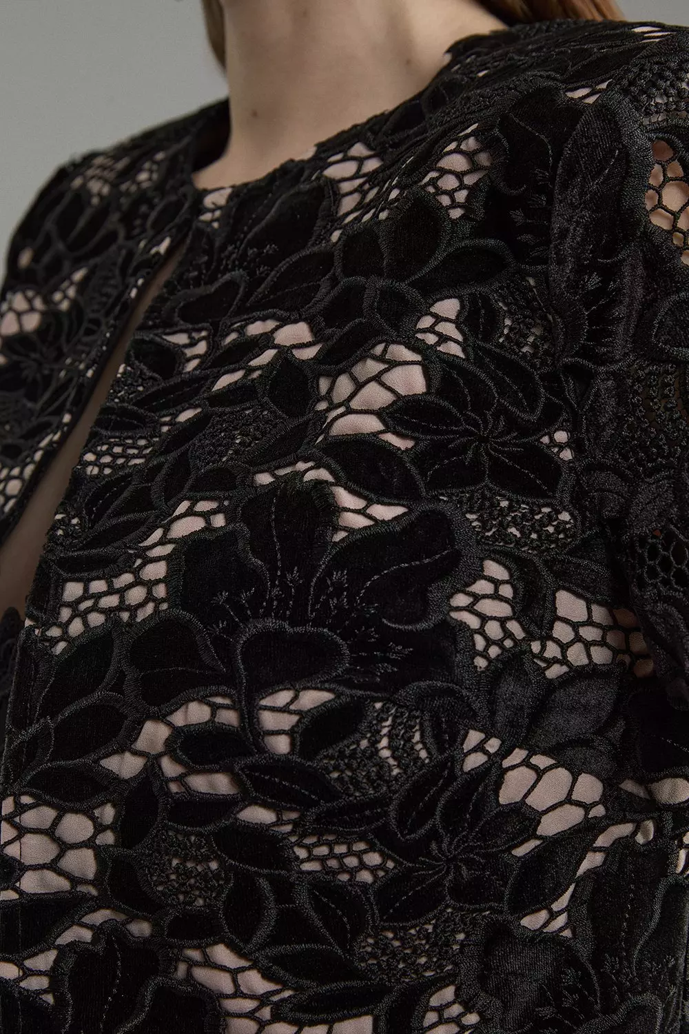 KAREN MILLEN*ベルテッド ペプラム テイラード ジャケット Lydia Millen Velvet Tailored Taffeta Bow Detail Peplum
