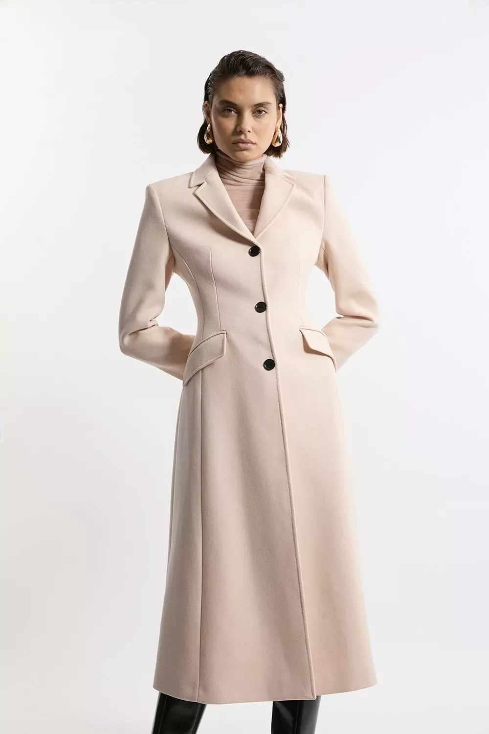 Tall Premium Italian Manteco Wool Full Skirted Tailored