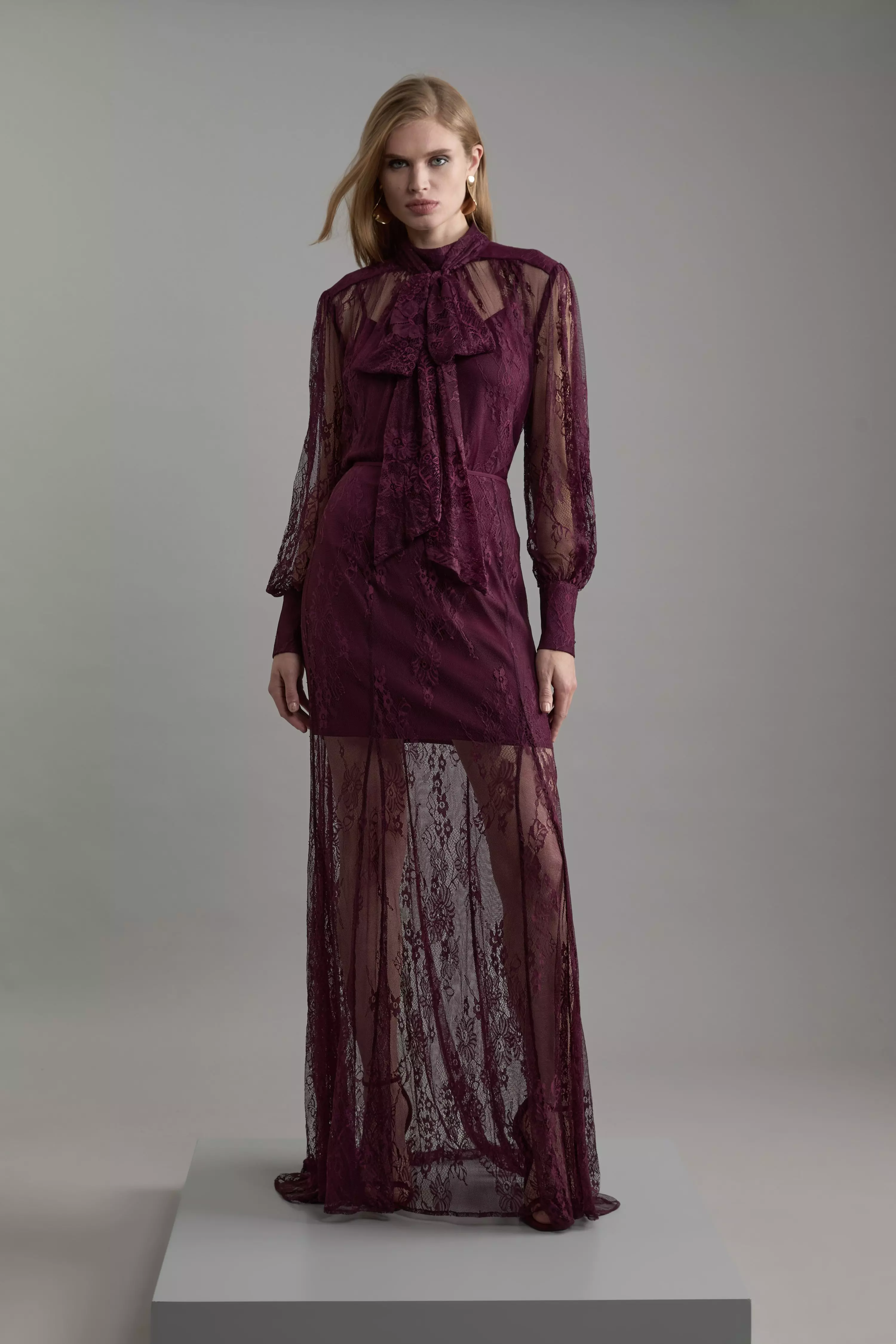 lace balloon blouse - ohotoro