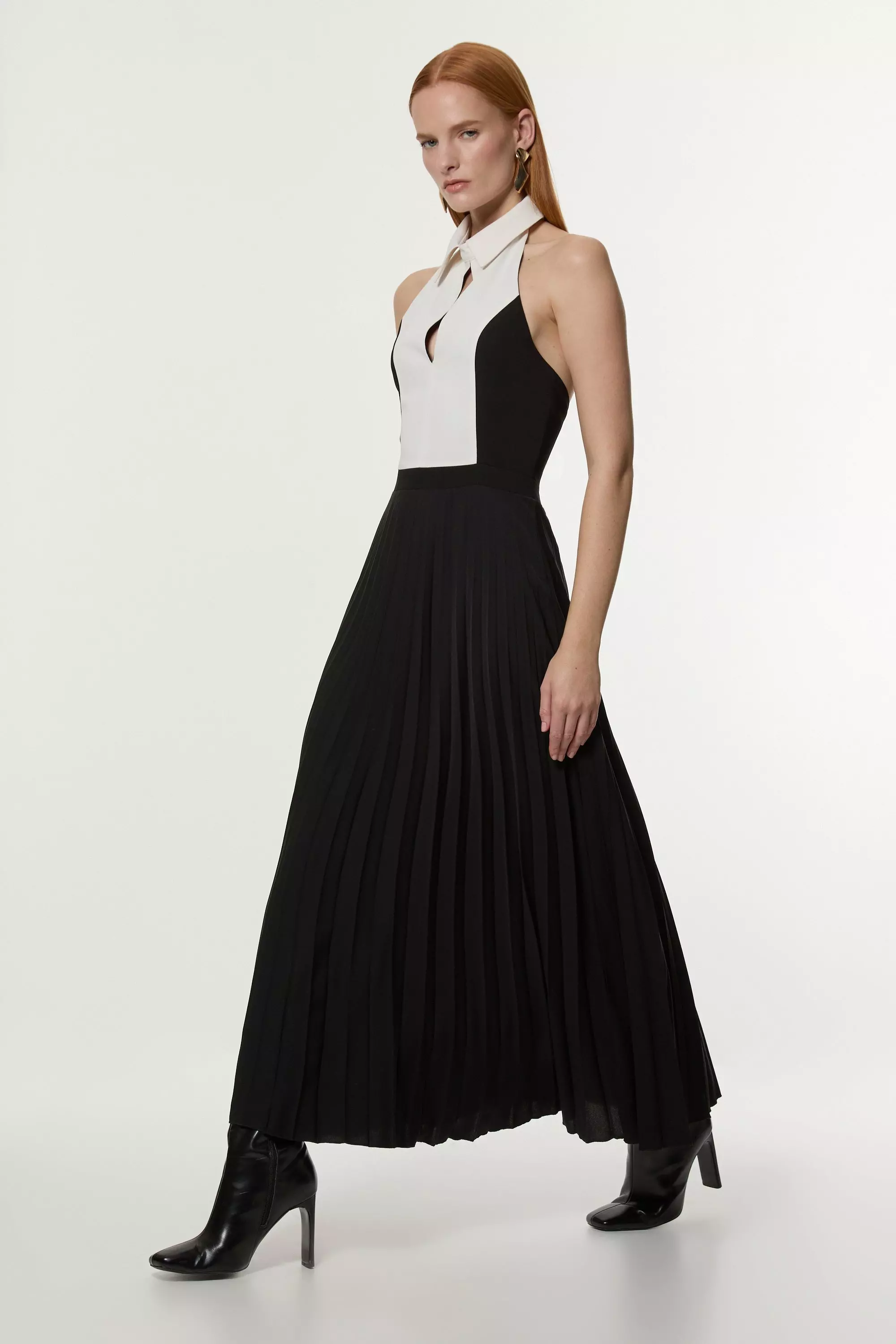 Karen millen contrast hem dress deals