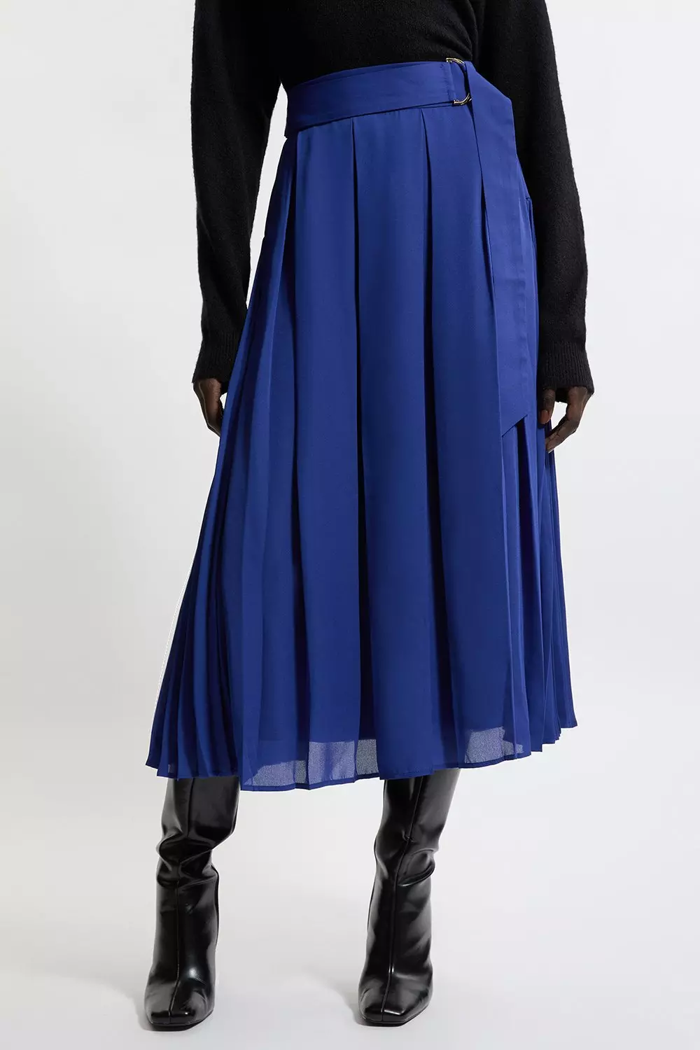 Tall Georgette Woven Pleated Maxi Skirt | Karen Millen