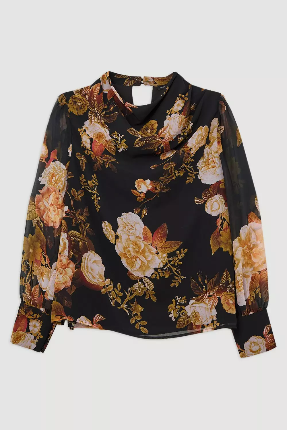 Blouse Elli floral balloon sleeves 01 ladies blouse tunic outlets floral pattern wide sleevepuff sleeves cotton blouse