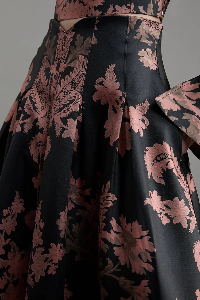 Jacquard Woven Floral Maxi Skirt | Karen Millen Jacquard Woven Floral Maxi Skirt | Karen Millen
