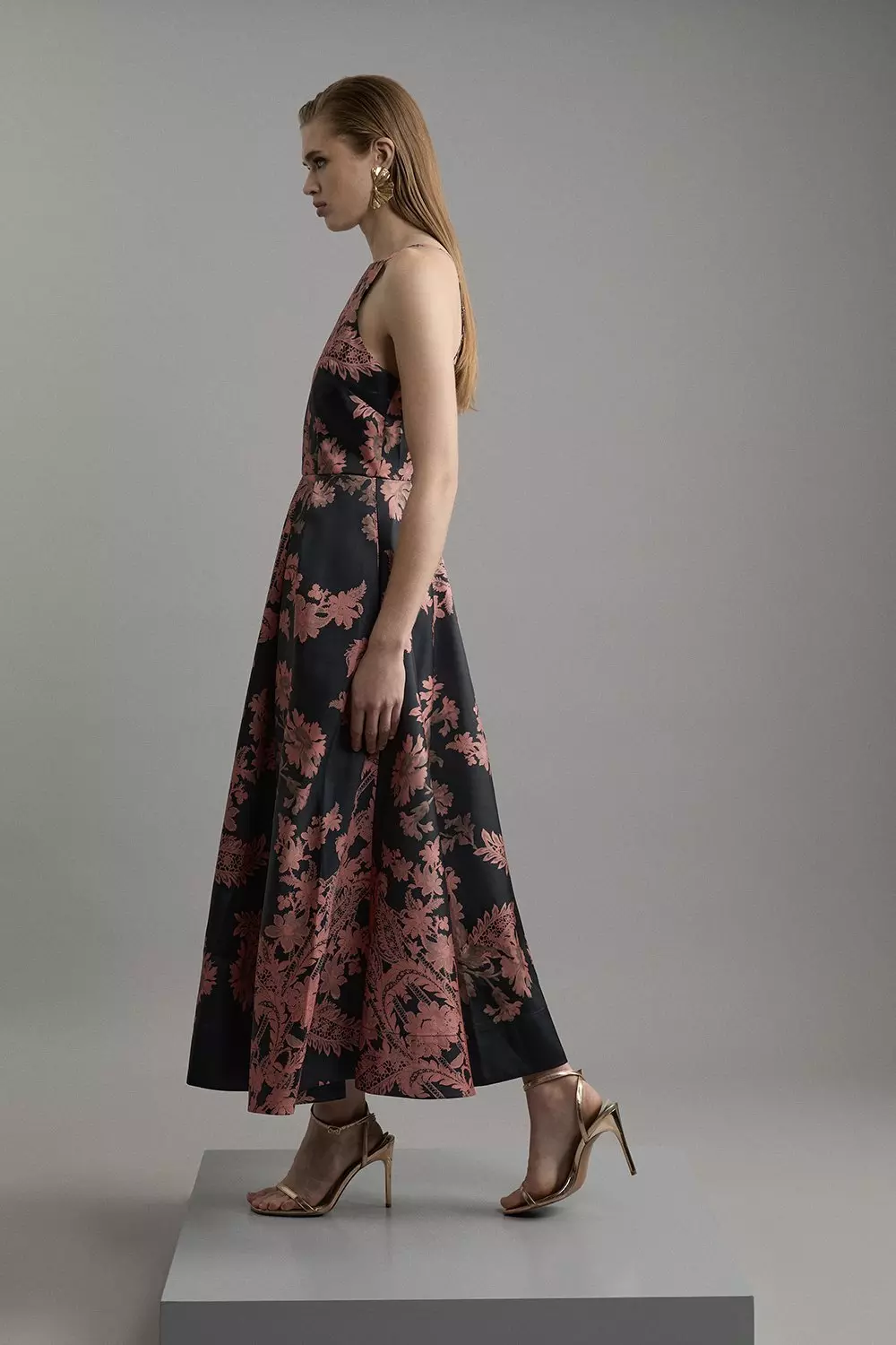 新品試着 mame Floral Jacquard Knitted Dress