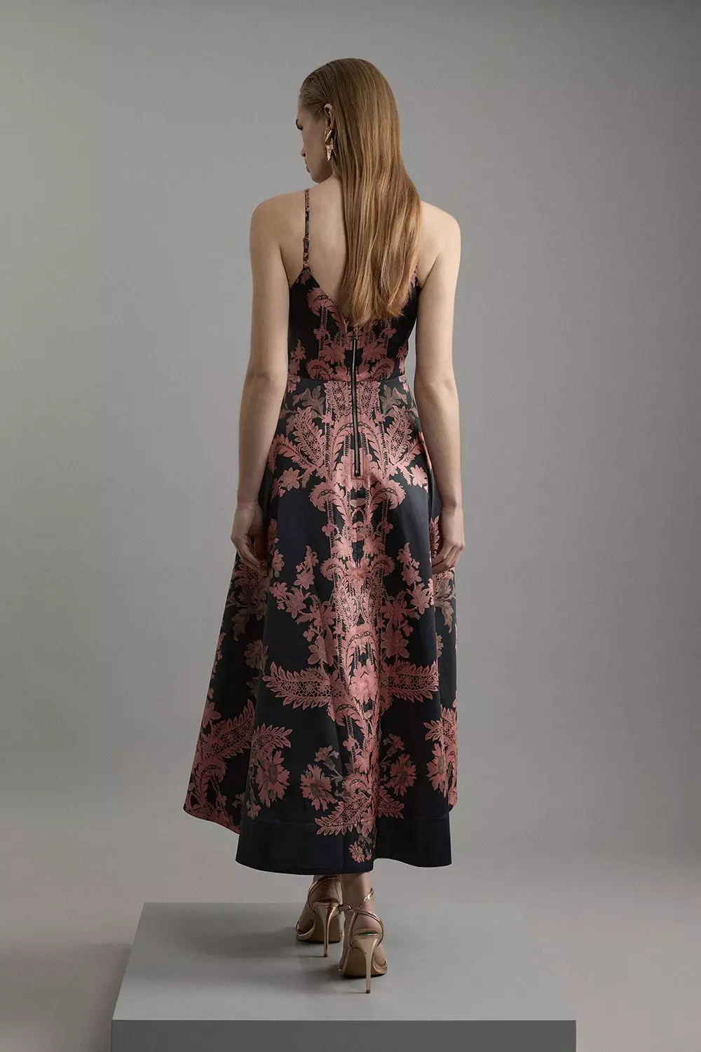 【Karen Millen】英国発！ Floral Printed Woven マキシ Dress Floral Printed Woven Maxi Dress | Karen Millen