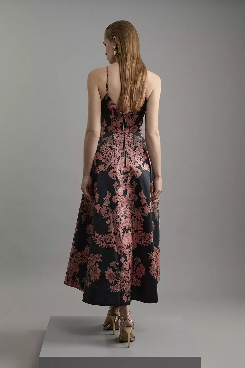 マメmame Floral Jacquard Knitted Dress Mame Kurogouchi マメクロゴウチ Floral Jacquard Knitted Dress