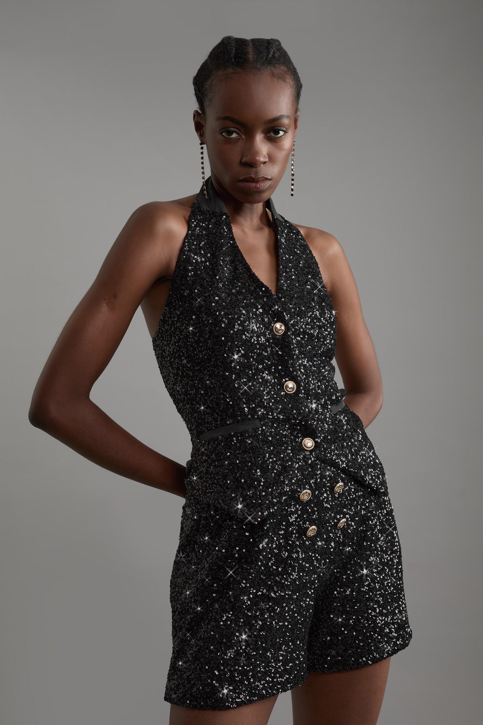 Sequin Shorts | Sparkly & Glitter Shorts | Karen Millen