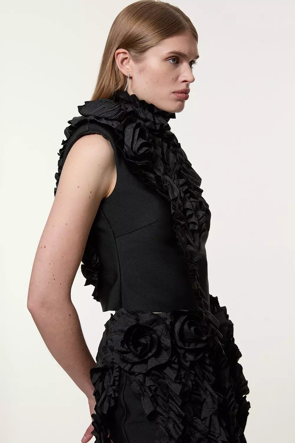 安心追跡【KAREN MILLEN】コットンジャージー バンドゥー ドレス bkk22100_black_xl?$